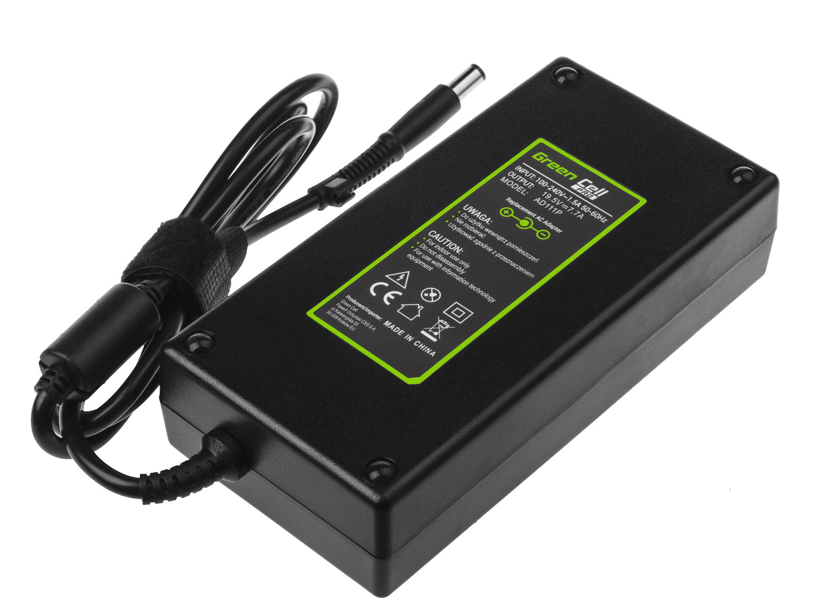 Greencell PRO Laptop Charger for HP EliteBook 8530 8730 ZBook 15 19.5V 7.7A 150W