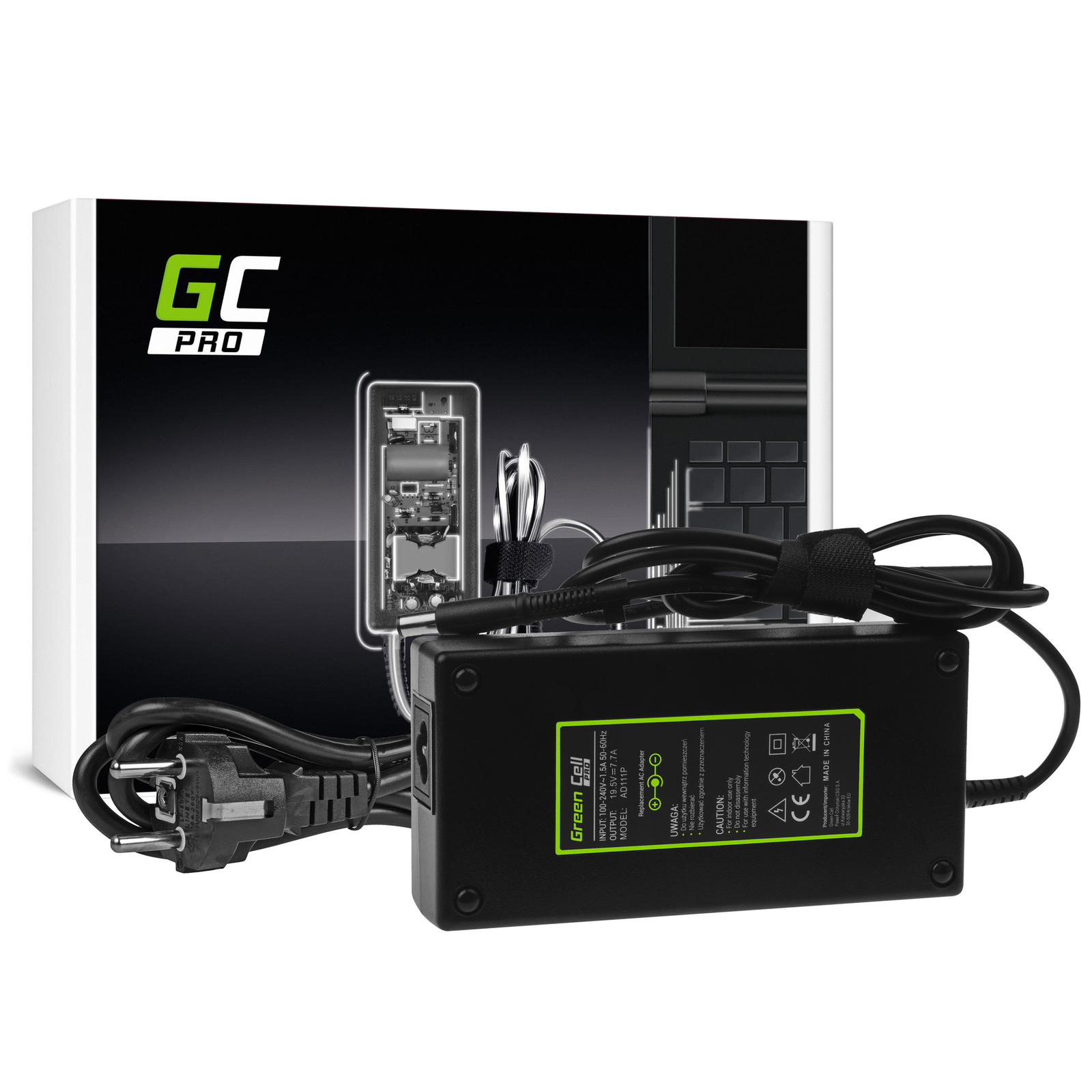 Greencell PRO Laptop Charger for HP EliteBook 8530 8730 ZBook 15 19.5V 7.7A 150W