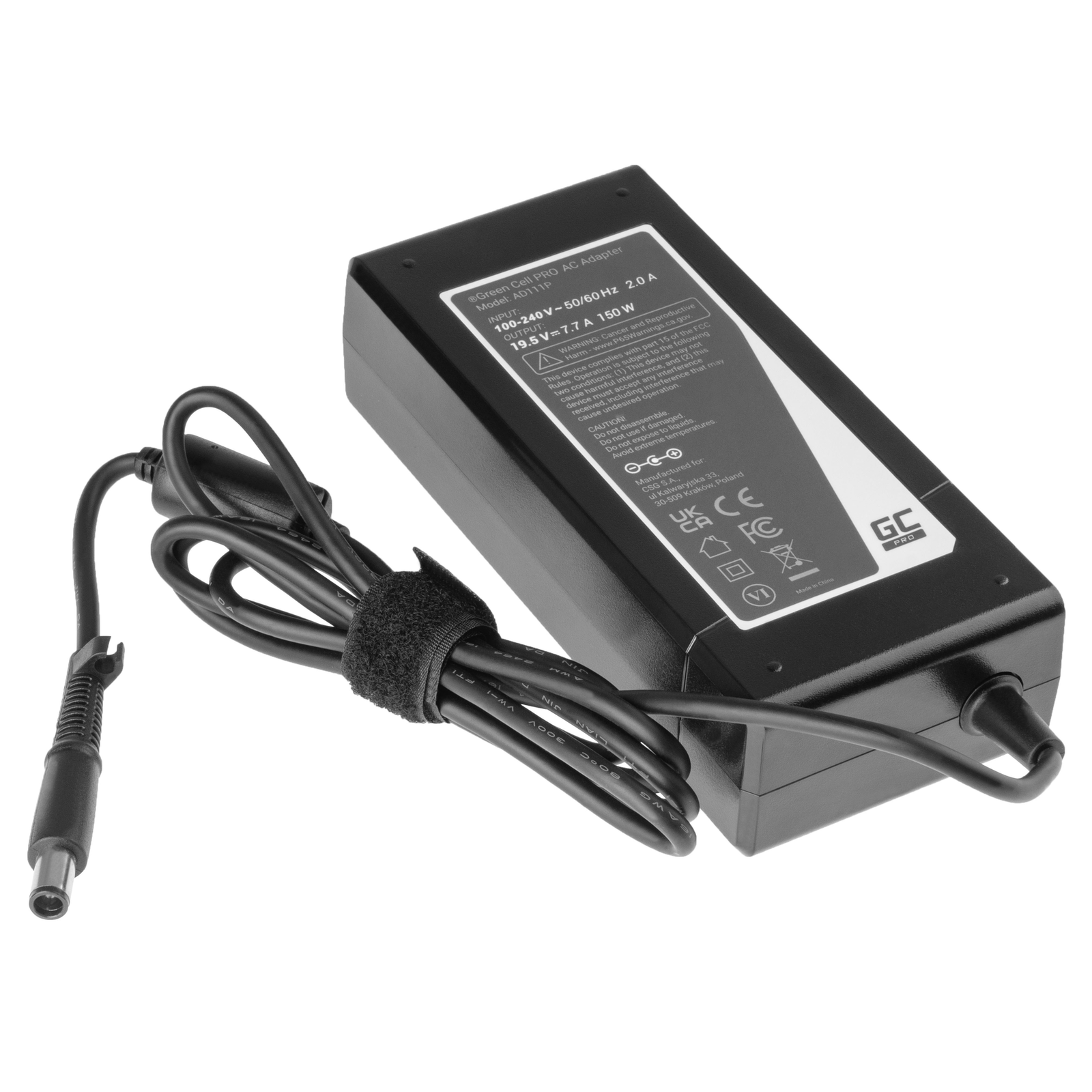 Greencell PRO Laptop Charger for HP EliteBook 8530 8730 ZBook 15 19.5V 7.7A 150W