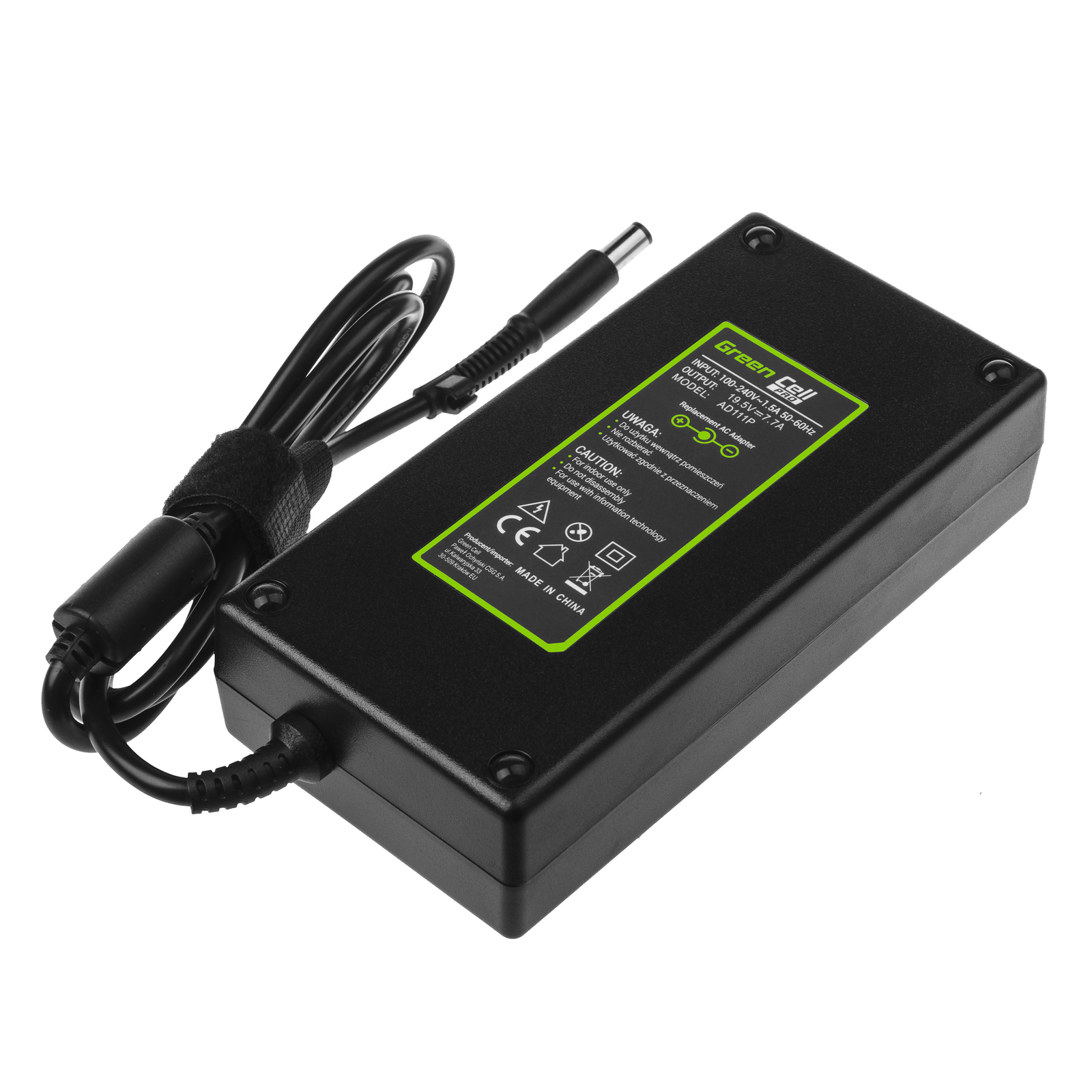Greencell PRO Laptop Charger for HP EliteBook 8530 8730 ZBook 15 19.5V 7.7A 150W