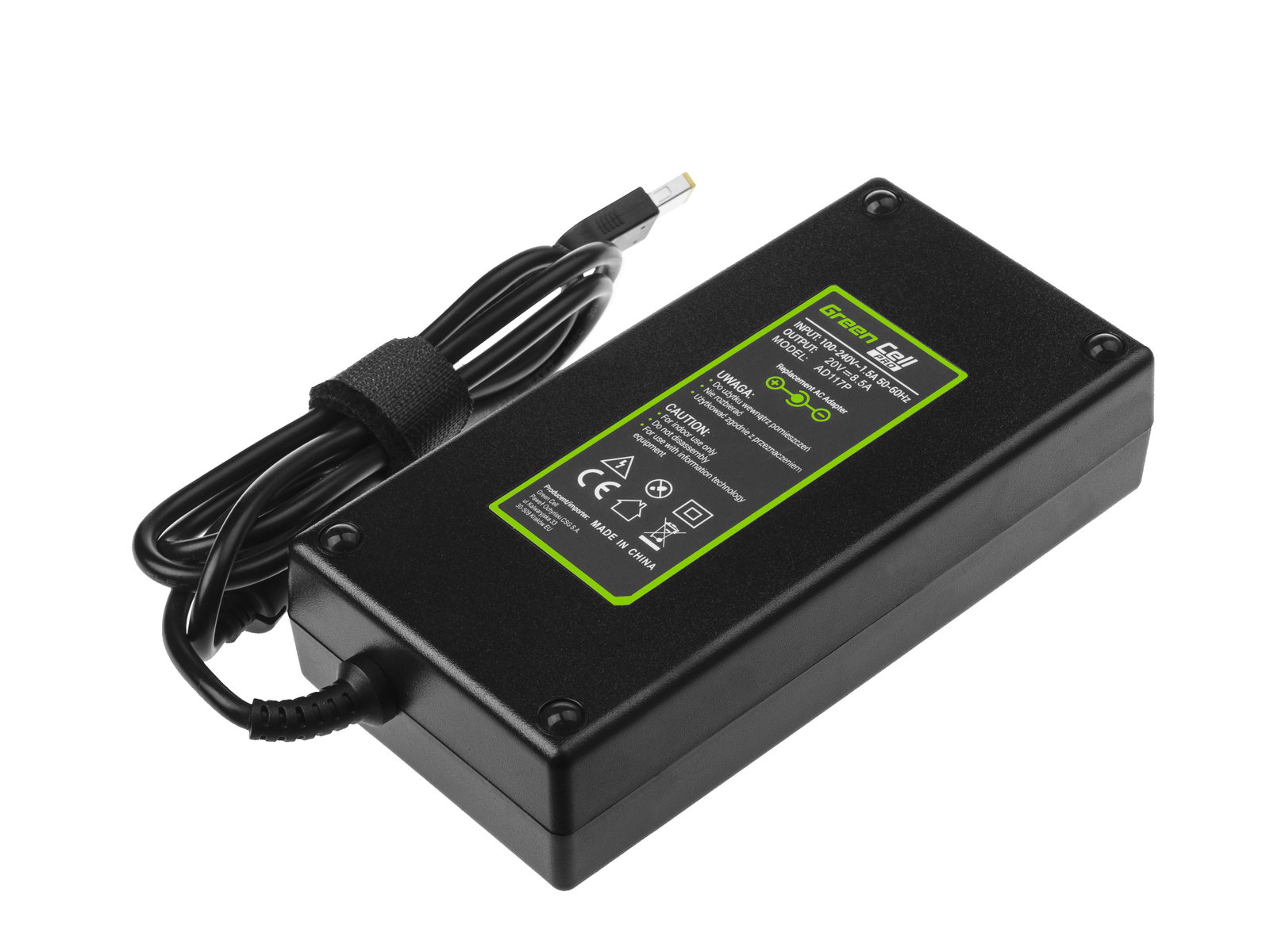 Greencell PRO Laptop Charger for Lenovo ThinkPad P50 P71 20V 8.5A 170W