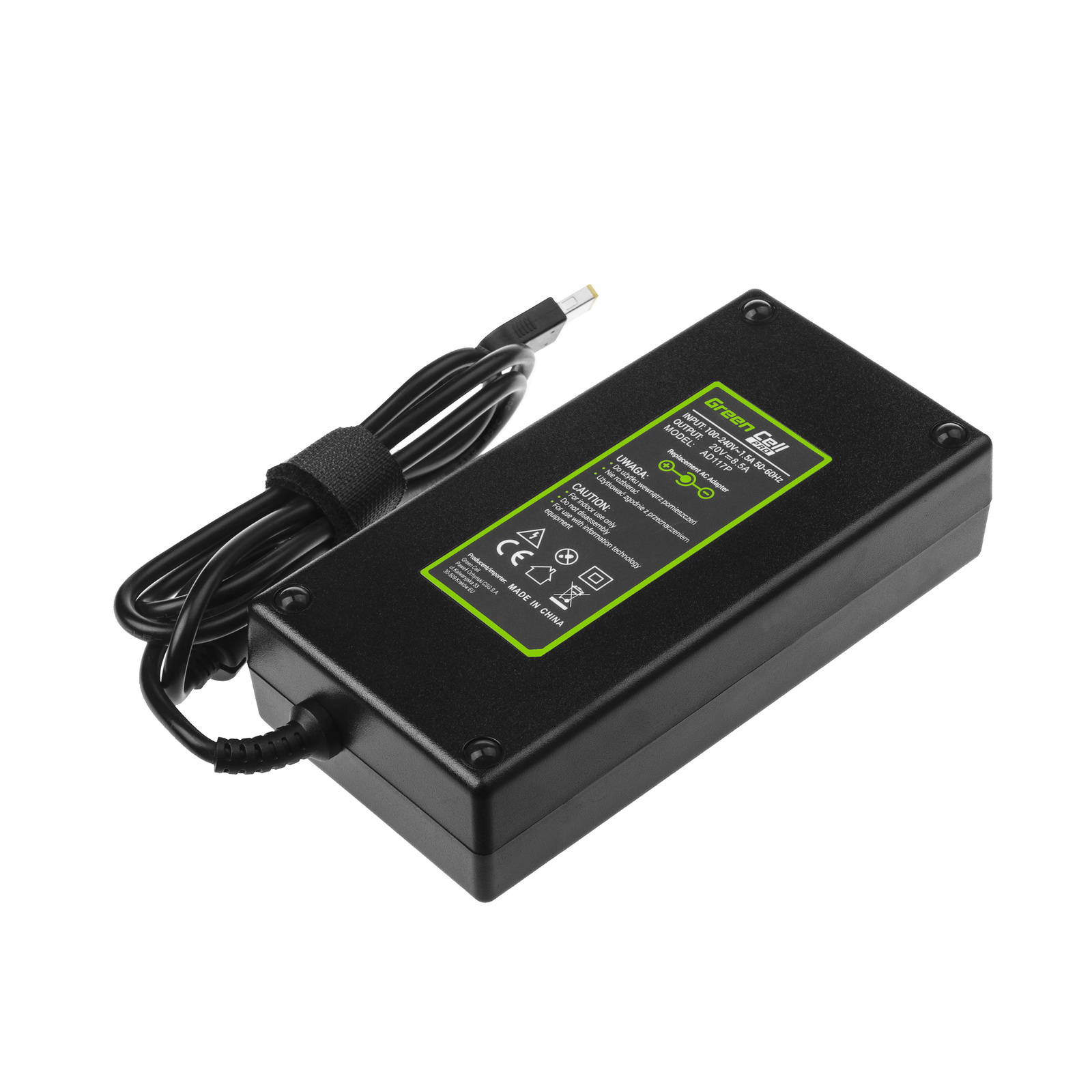 Greencell PRO Laptop Charger for Lenovo ThinkPad P50 P71 20V 8.5A 170W