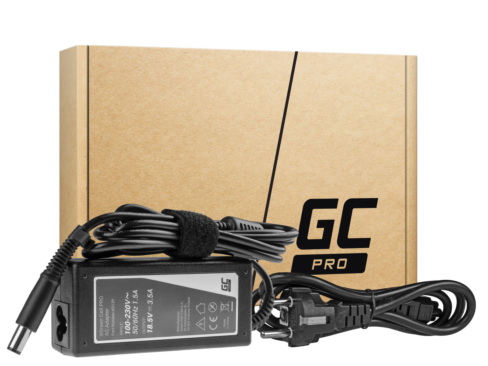 Greencell PRO Laptop Charger for HP 250 255 G1 ProBook 450 455 G2 20V 3.25A 65W