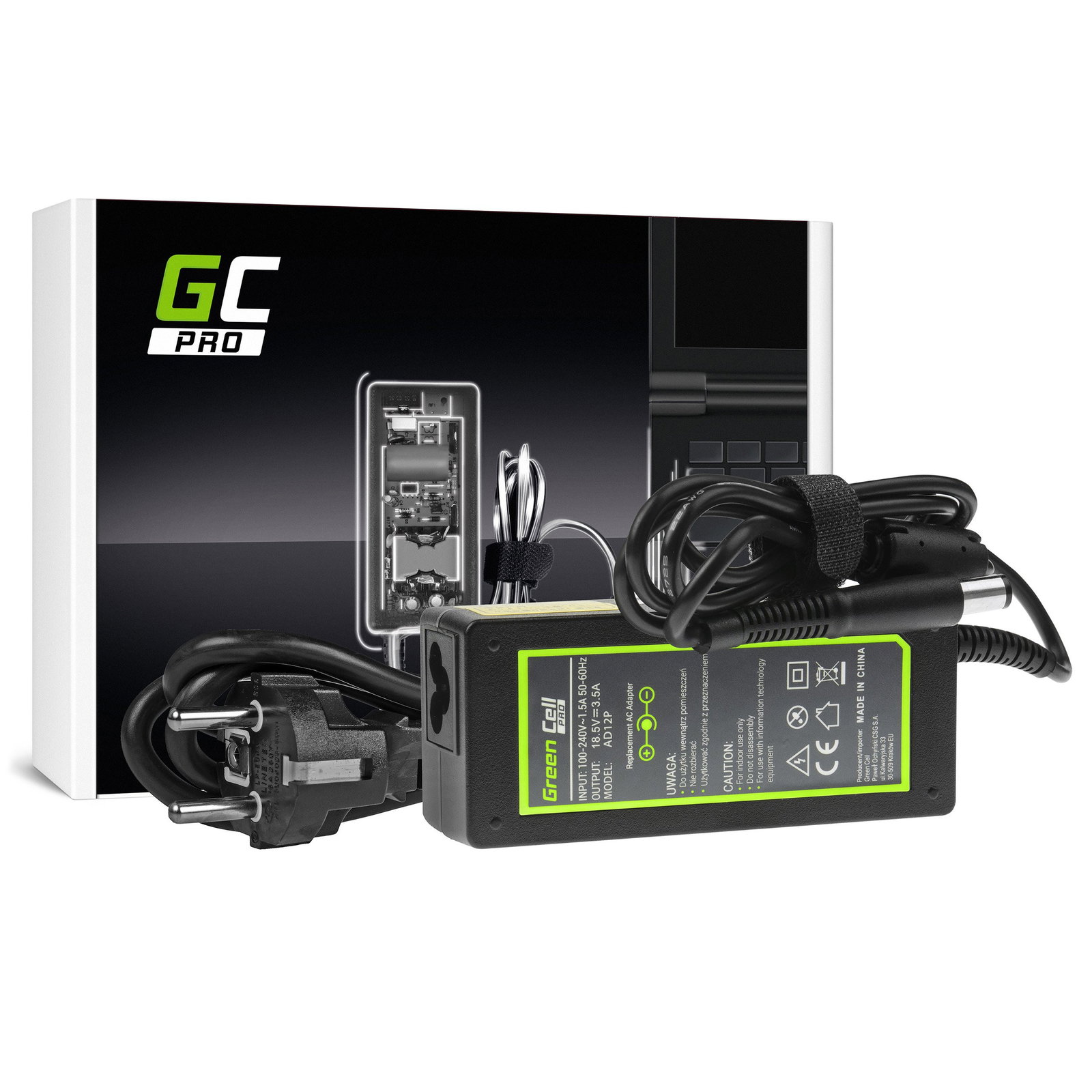 Greencell PRO Laptop Charger for HP 250 255 G1 ProBook 450 455 G2 20V 3.25A 65W