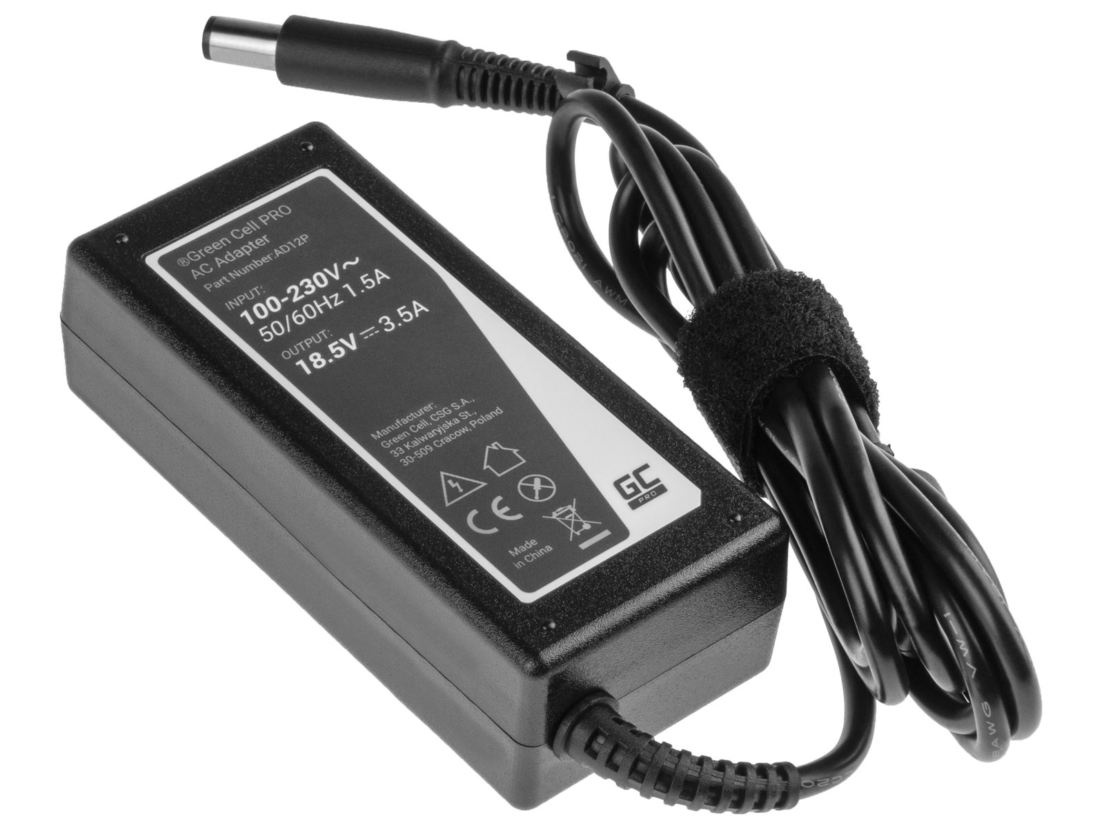 Greencell PRO Laptop Charger for HP 250 255 G1 ProBook 450 455 G2 20V 3.25A 65W