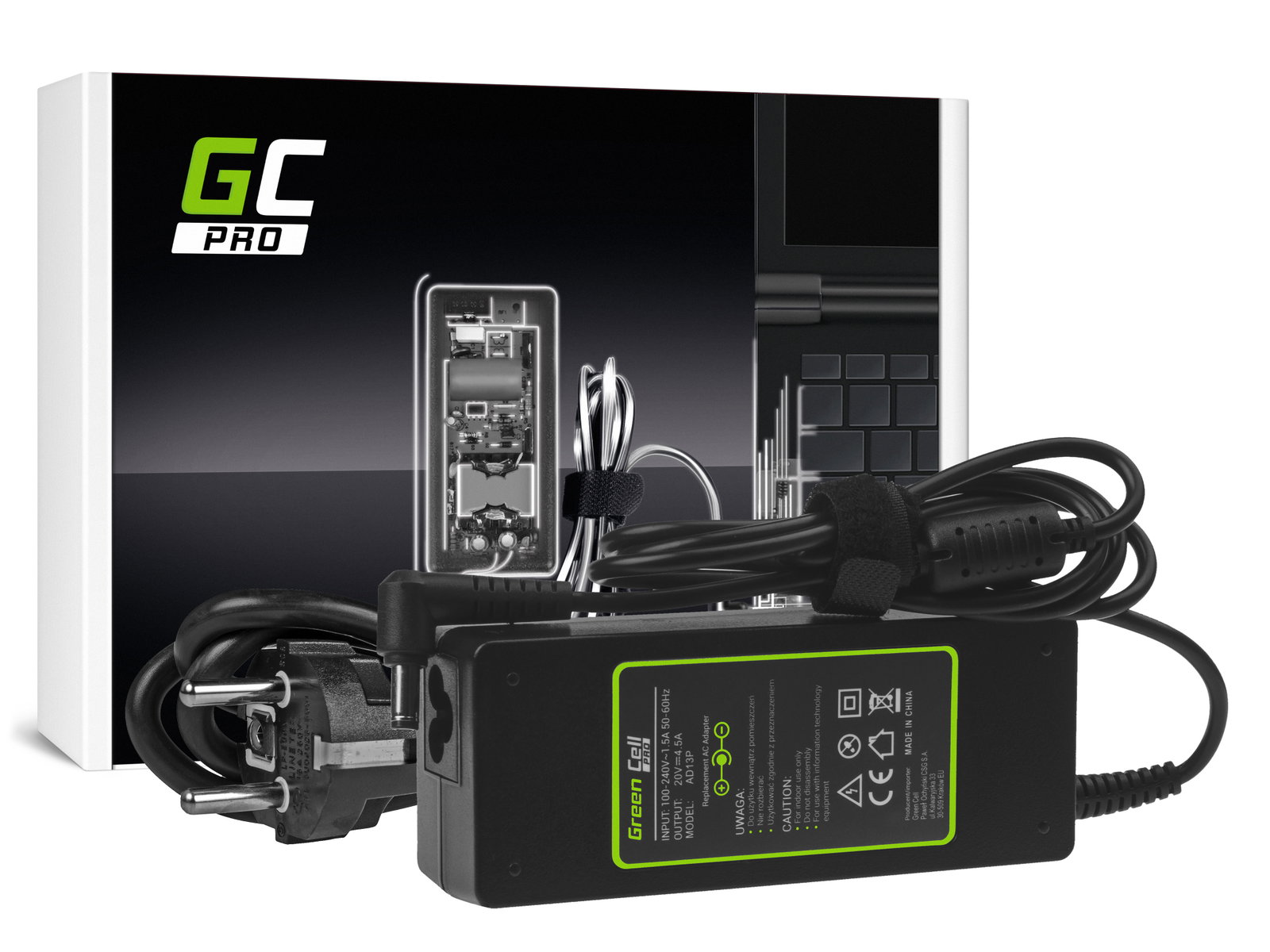 Greencell PRO Laptop Charger for Fujitsu Siemens Lenovo Idea Pad 20V 4.5A 90W