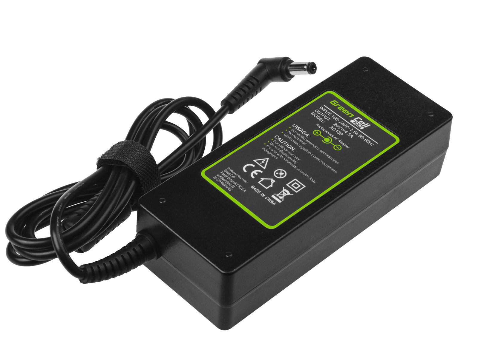 Greencell PRO Laptop Charger for Fujitsu Siemens Lenovo Idea Pad 20V 4.5A 90W