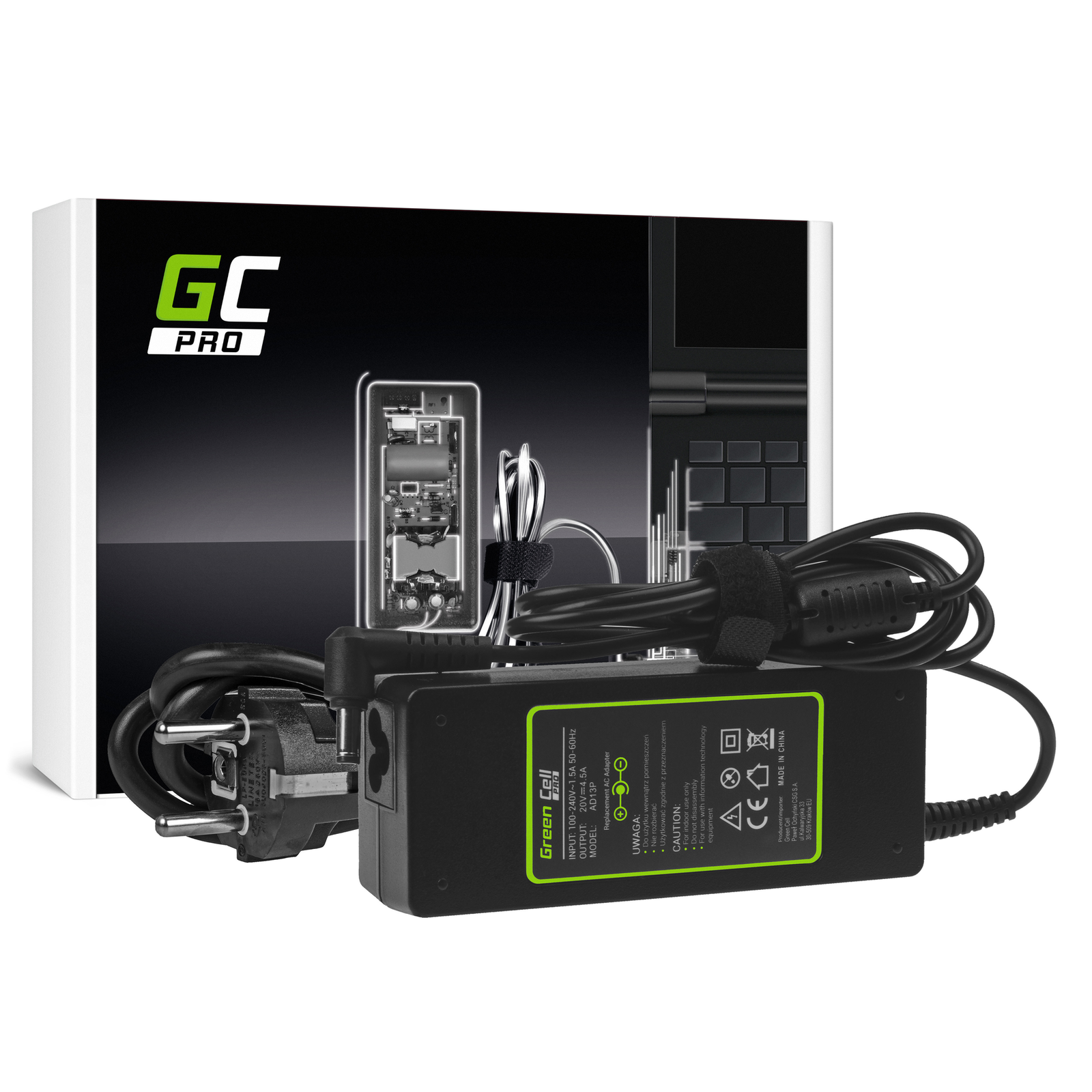 Greencell PRO Laptop Charger for Fujitsu Siemens Lenovo Idea Pad 20V 4.5A 90W