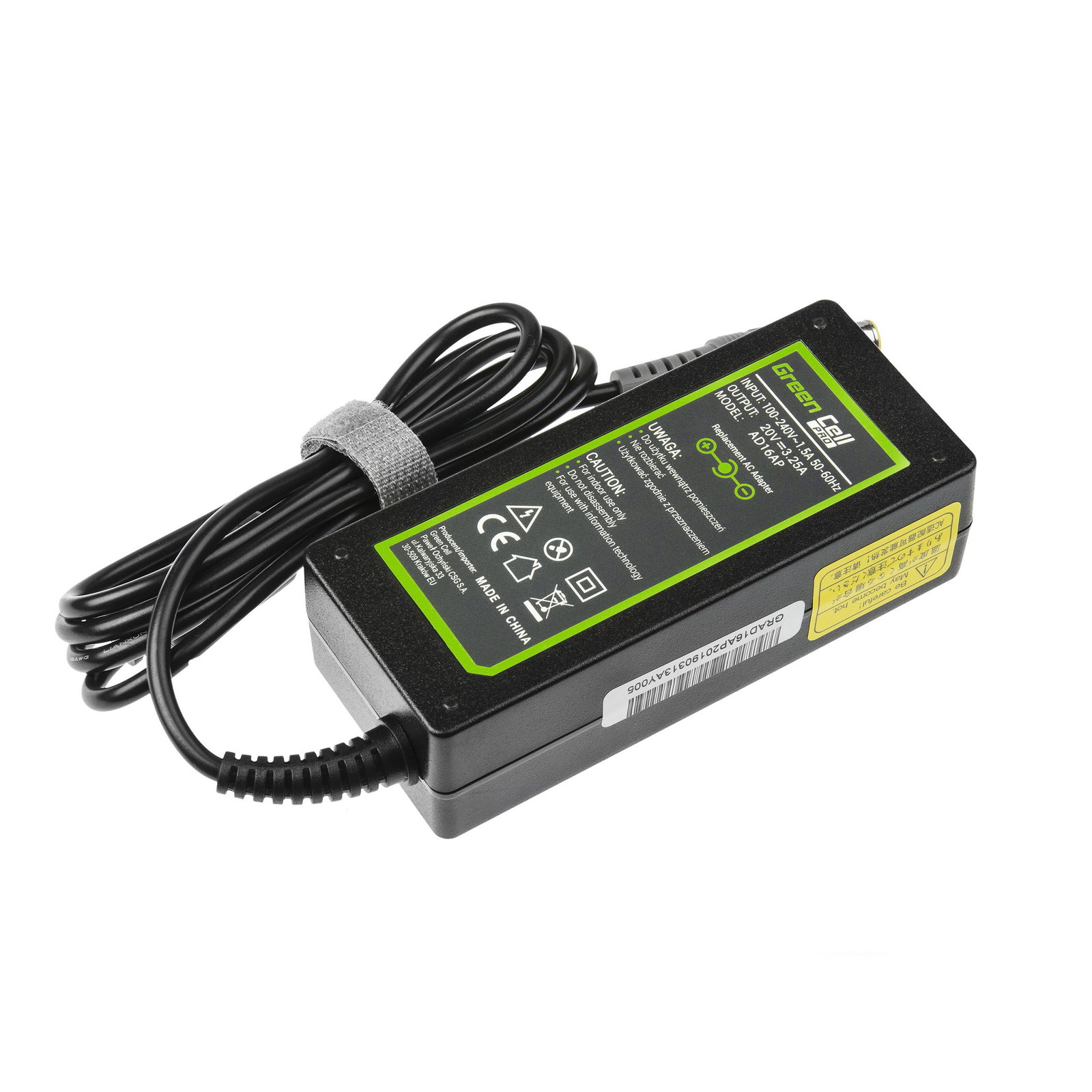 Greencell PRO Charger for Lenovo ThinkPad T430 T530 X200 X230 18.5V 3.5A 65W