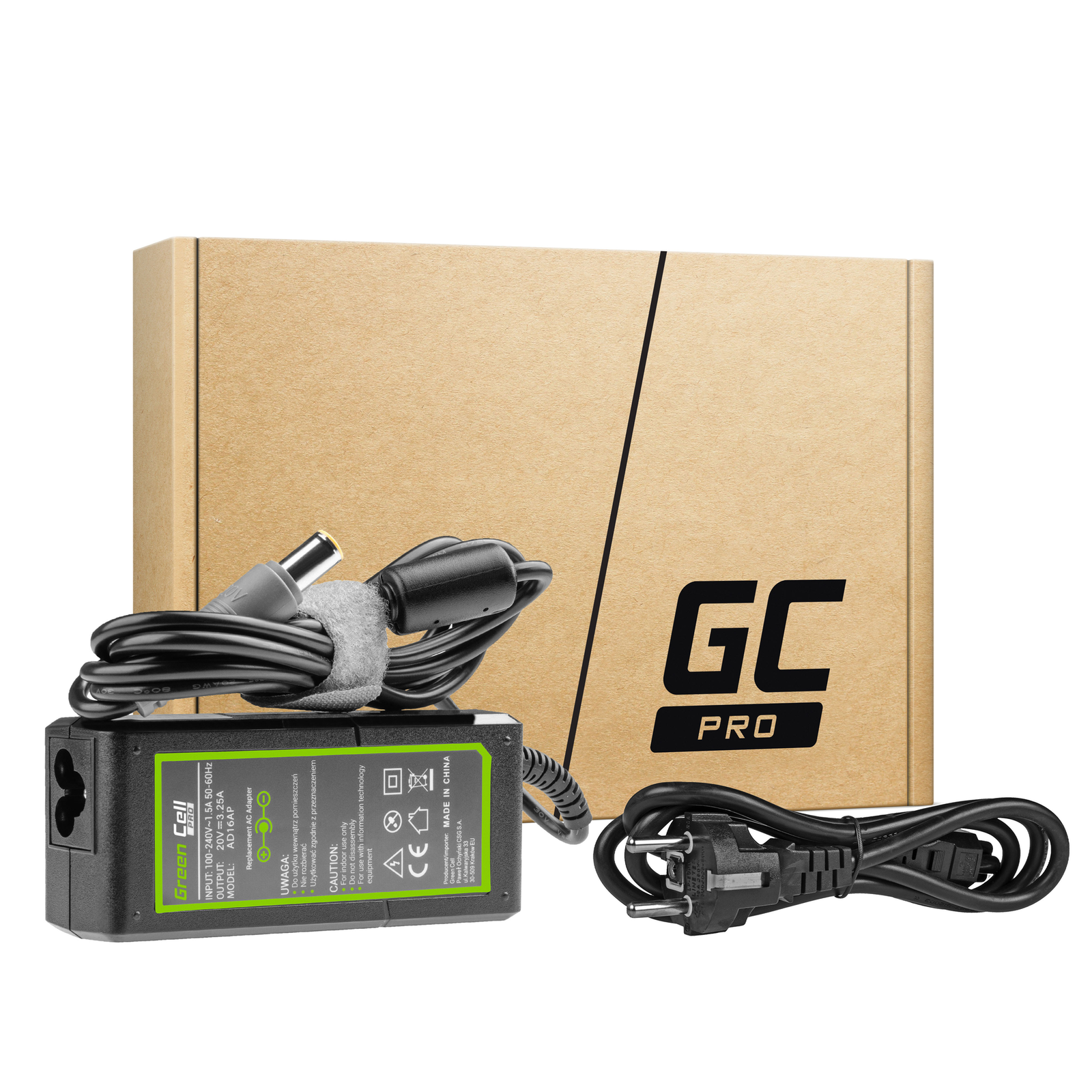 Greencell PRO Charger for Lenovo ThinkPad T430 T530 X200 X230 18.5V 3.5A 65W