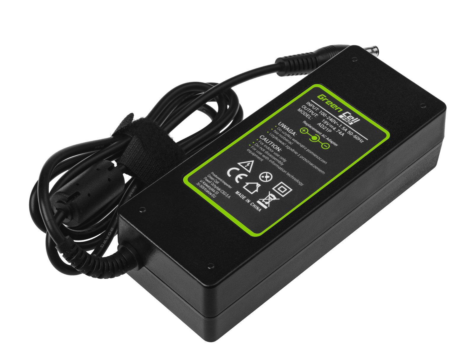 Greencell PRO Laptop Charger for Samsung 19V 4.74A 90W 5.5-3.0mm