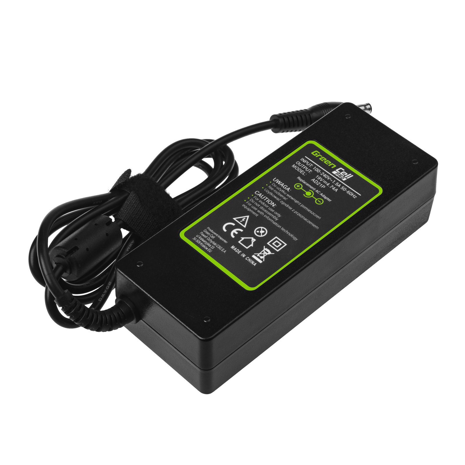 Greencell PRO Laptop Charger for Samsung 19V 4.74A 90W 5.5-3.0mm