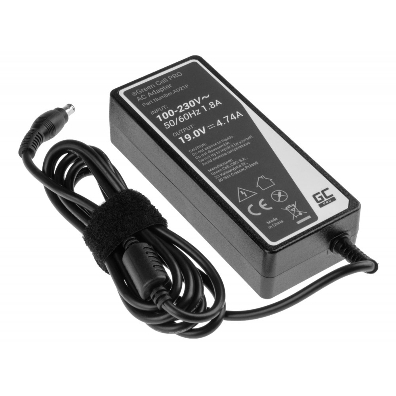 Greencell PRO Laptop Charger for Samsung 19V 4.74A 90W 5.5-3.0mm