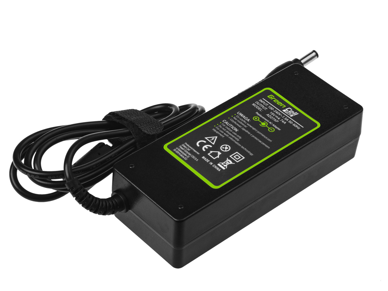 Greencell PRO Laptop Charger for Asus Toshiba Satellite 19V 4.74A 90W