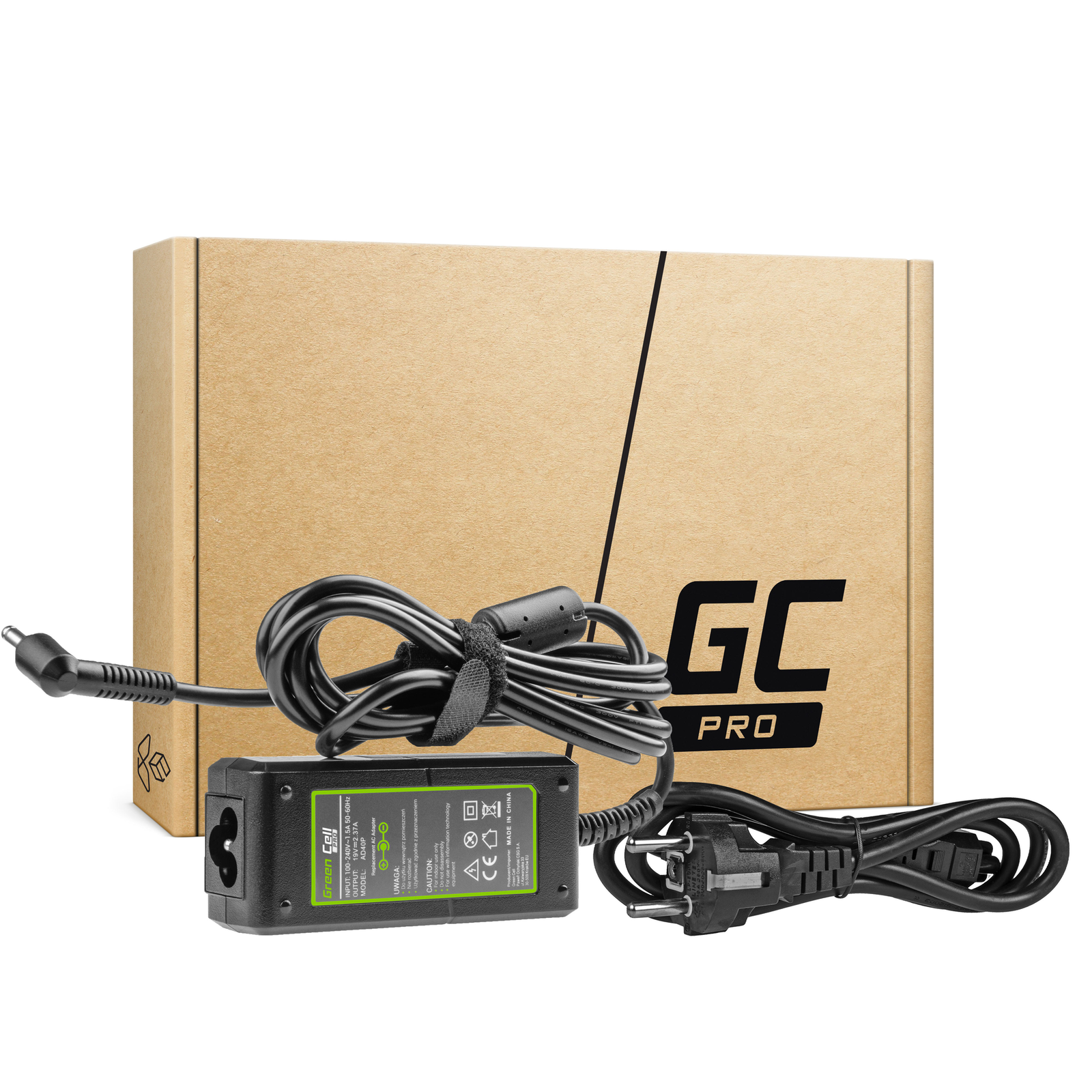 Greencell PRO Laptop Charger for Asus Vivobook ZenBook 19V 2.37A 45W