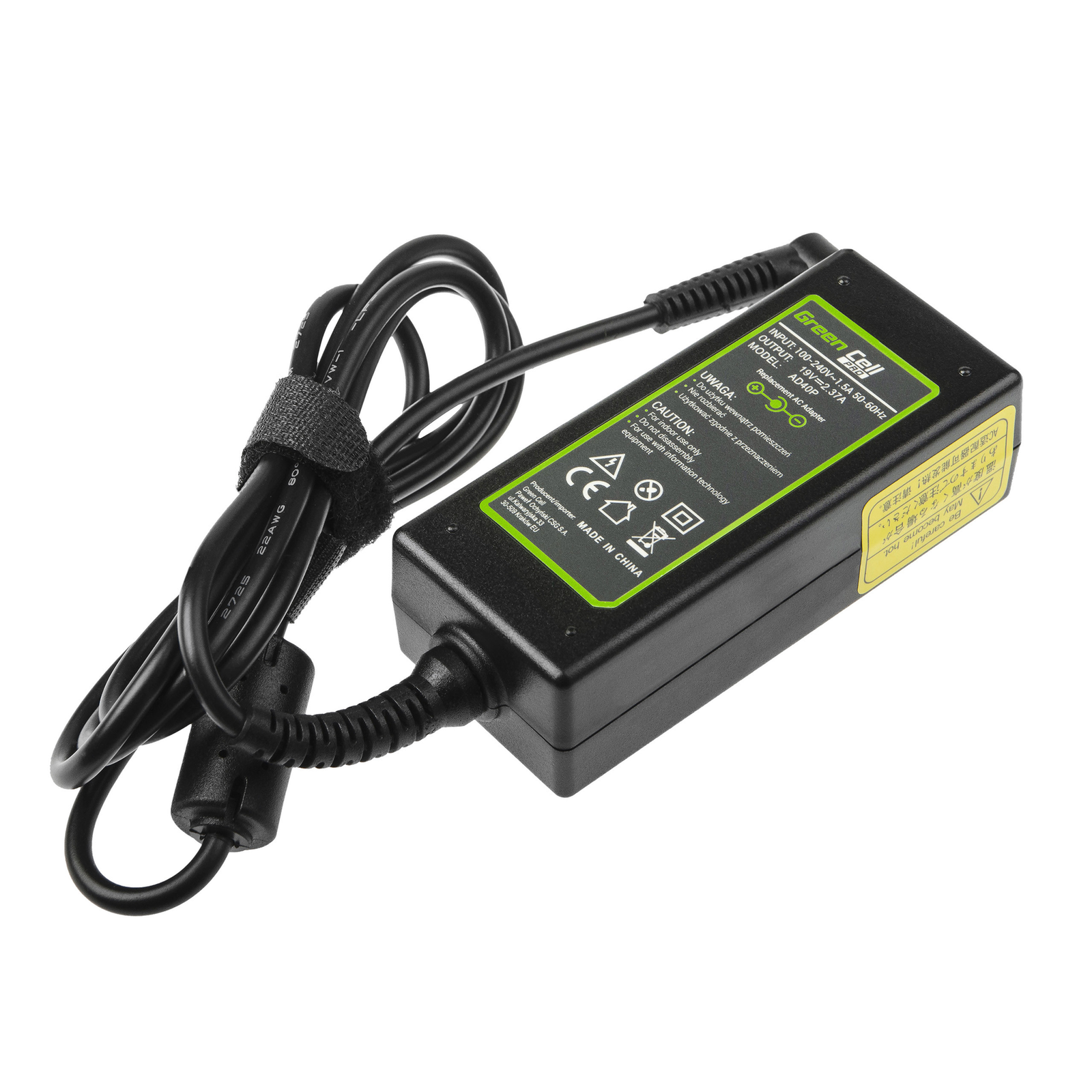 Greencell PRO Laptop Charger for Asus Vivobook ZenBook 19V 2.37A 45W