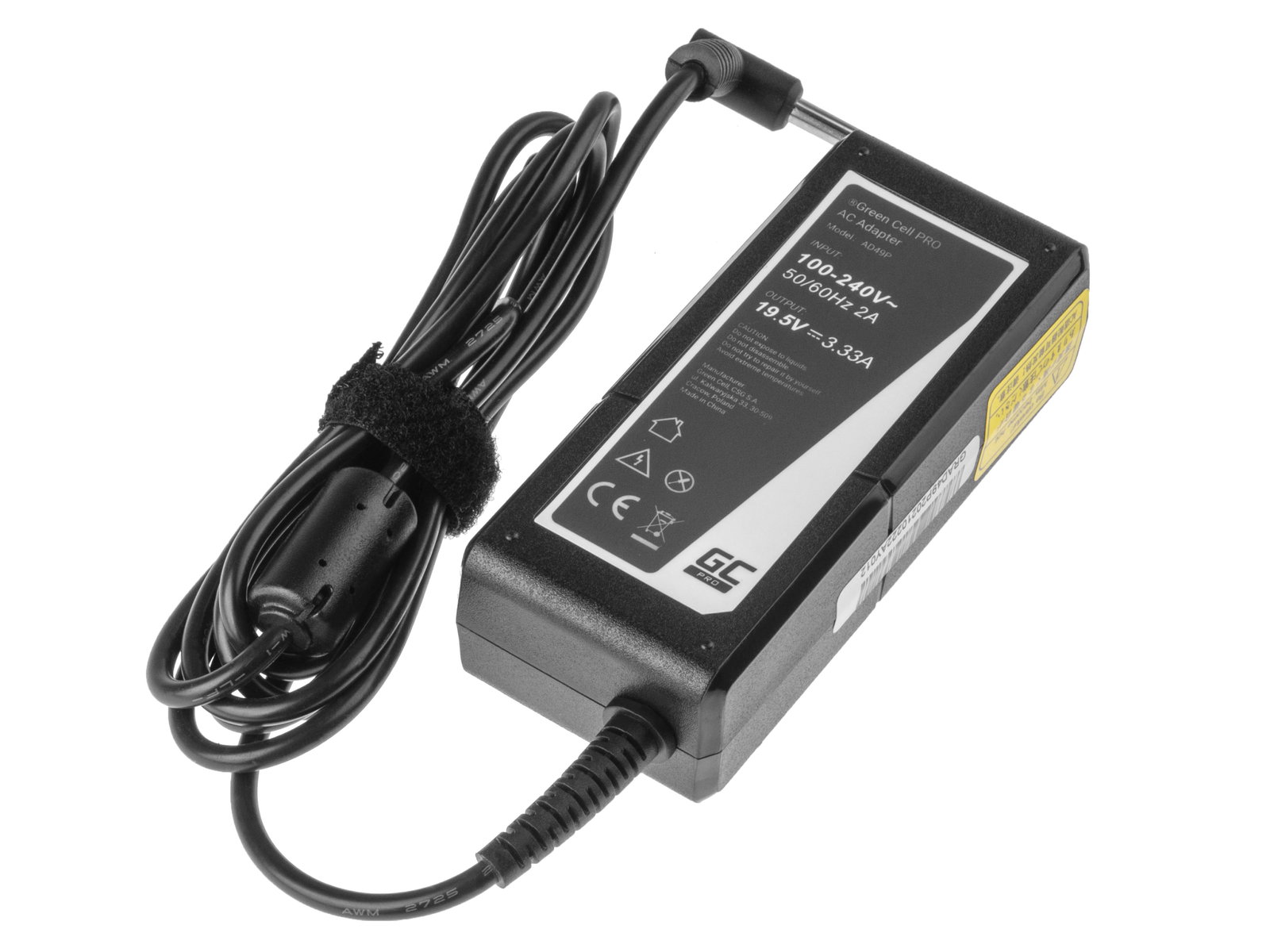 Greencell PRO Laptop Charger for HP 65W 19.5V 3.33A 4.5-3.0mm