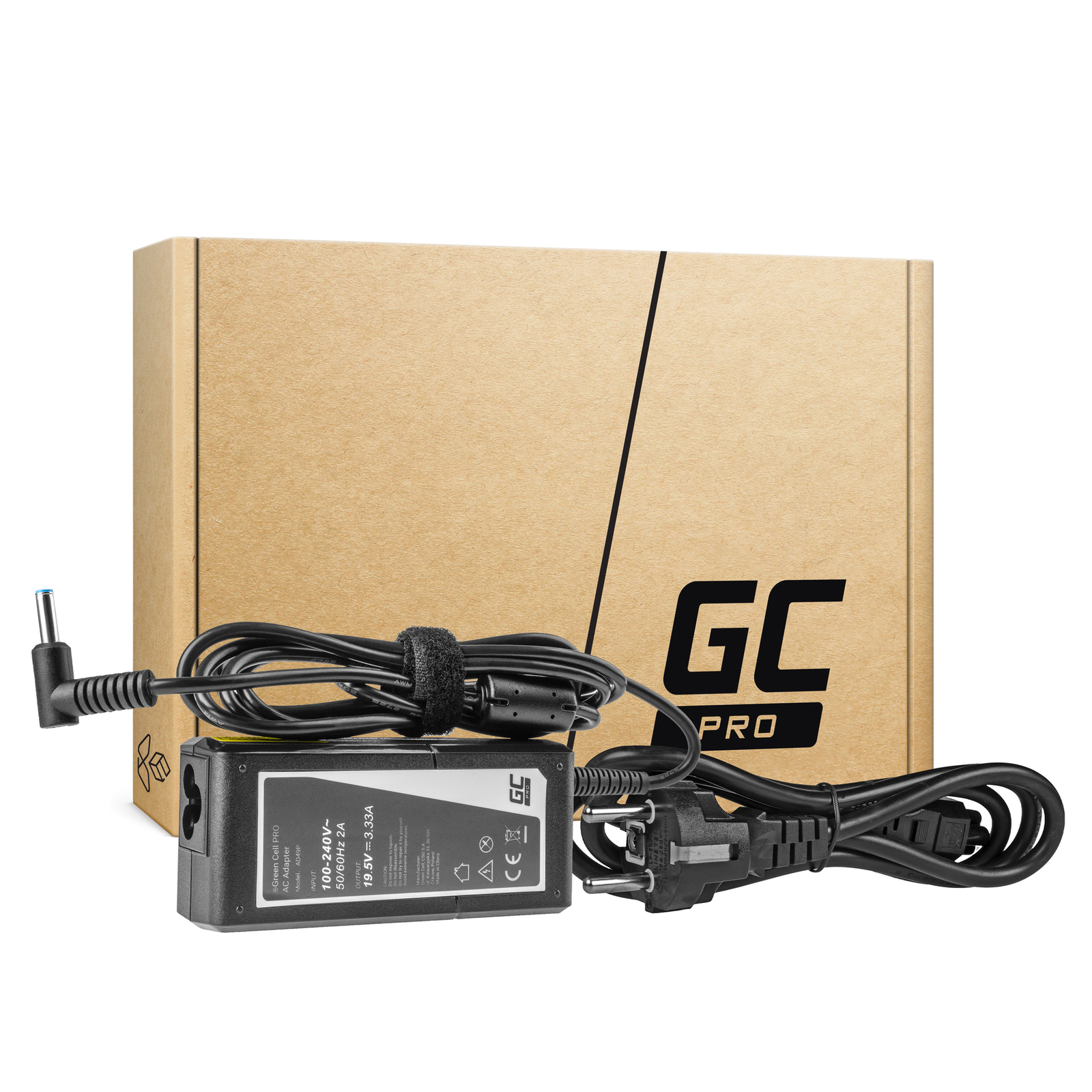 Greencell PRO Laptop Charger for HP 65W 19.5V 3.33A 4.5-3.0mm