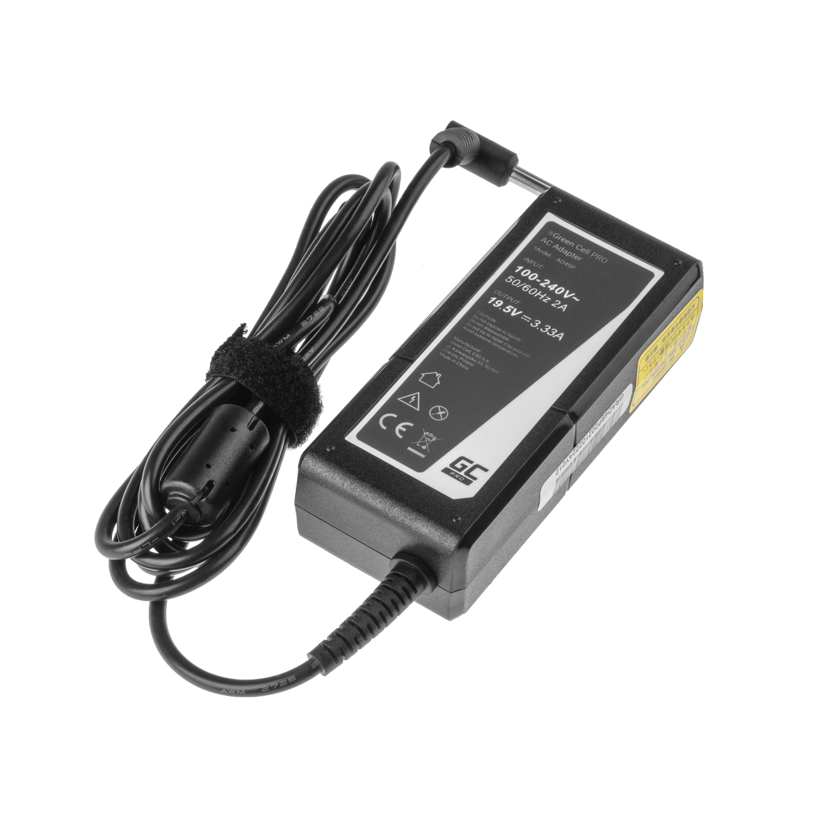 Greencell PRO Laptop Charger for HP 65W 19.5V 3.33A 4.5-3.0mm