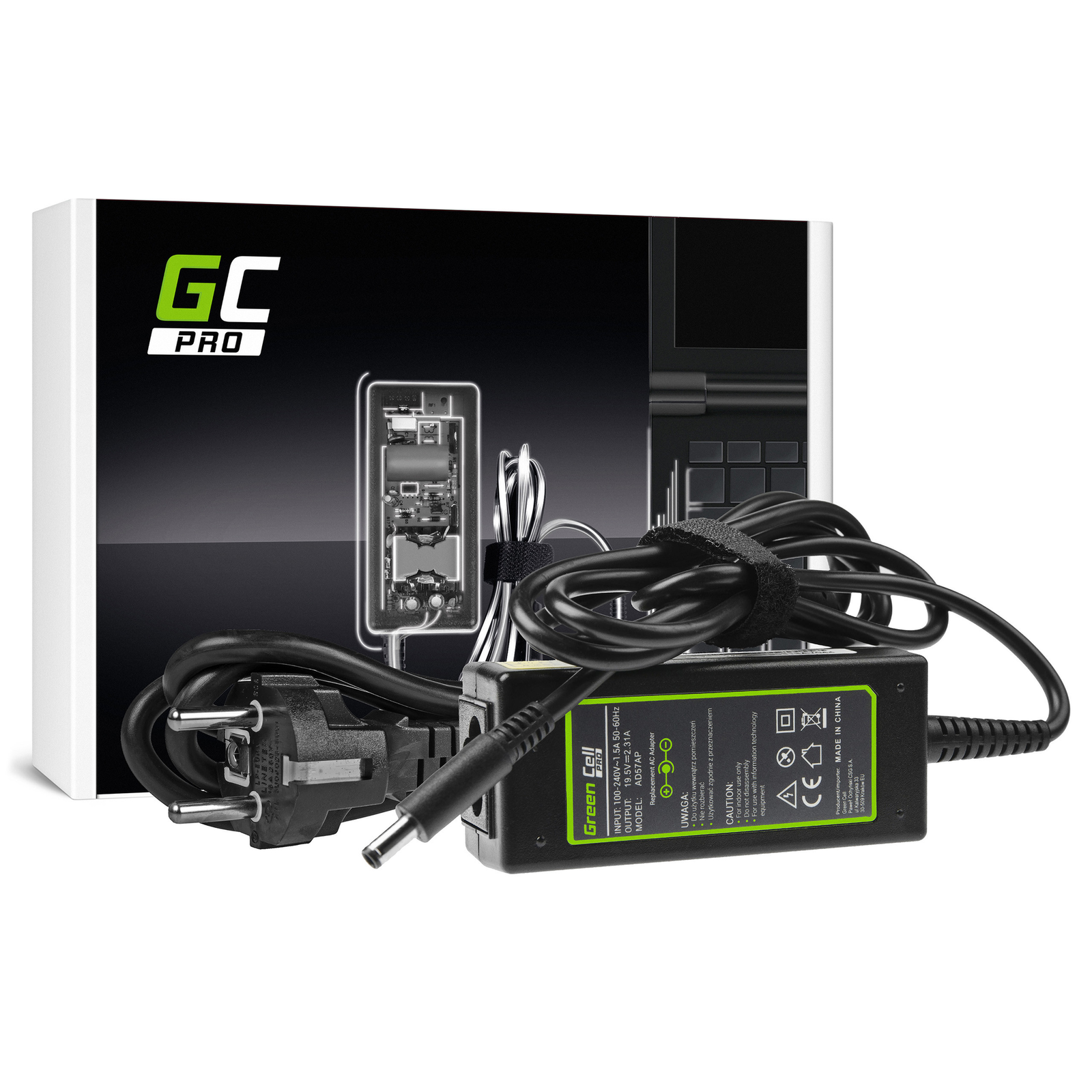 Greencell PRO Laptop Charger for Dell XPS 13 Inspiron 15 19.5V 2.31A 45W