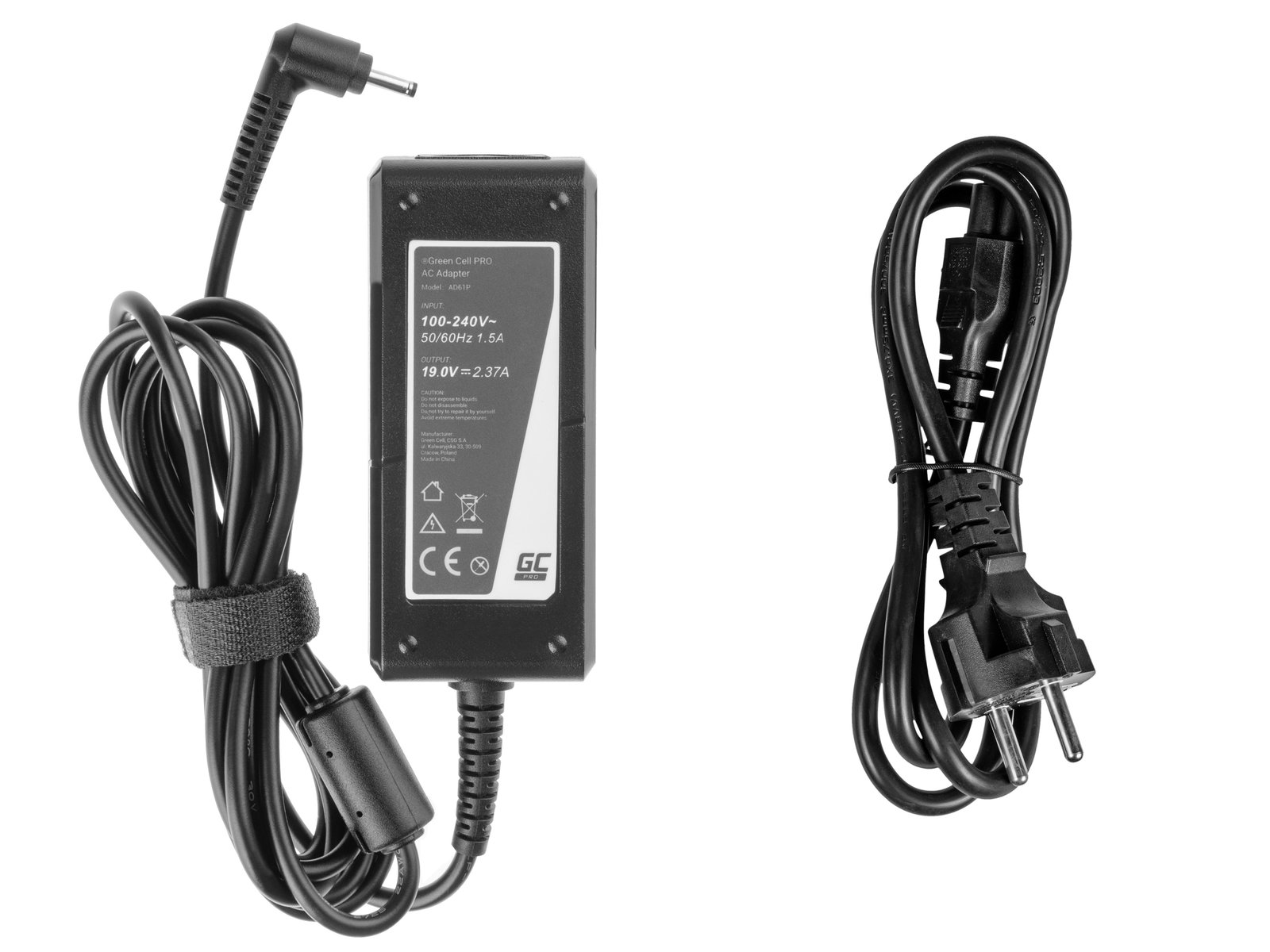 Greencell PRO Charger for Asus ZenBook Chromebook 19V 2.37A 45W