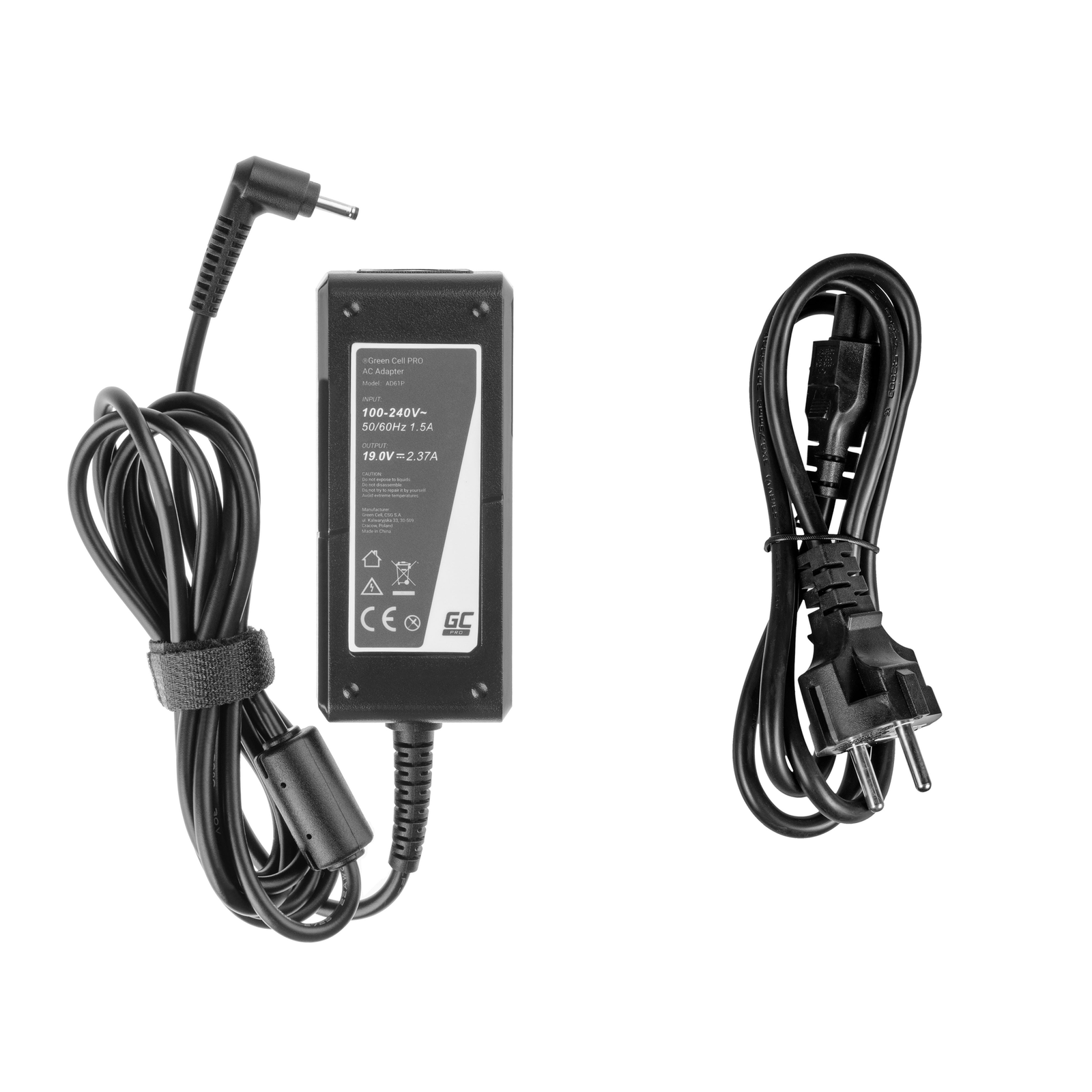 Greencell PRO Charger for Asus ZenBook Chromebook 19V 2.37A 45W