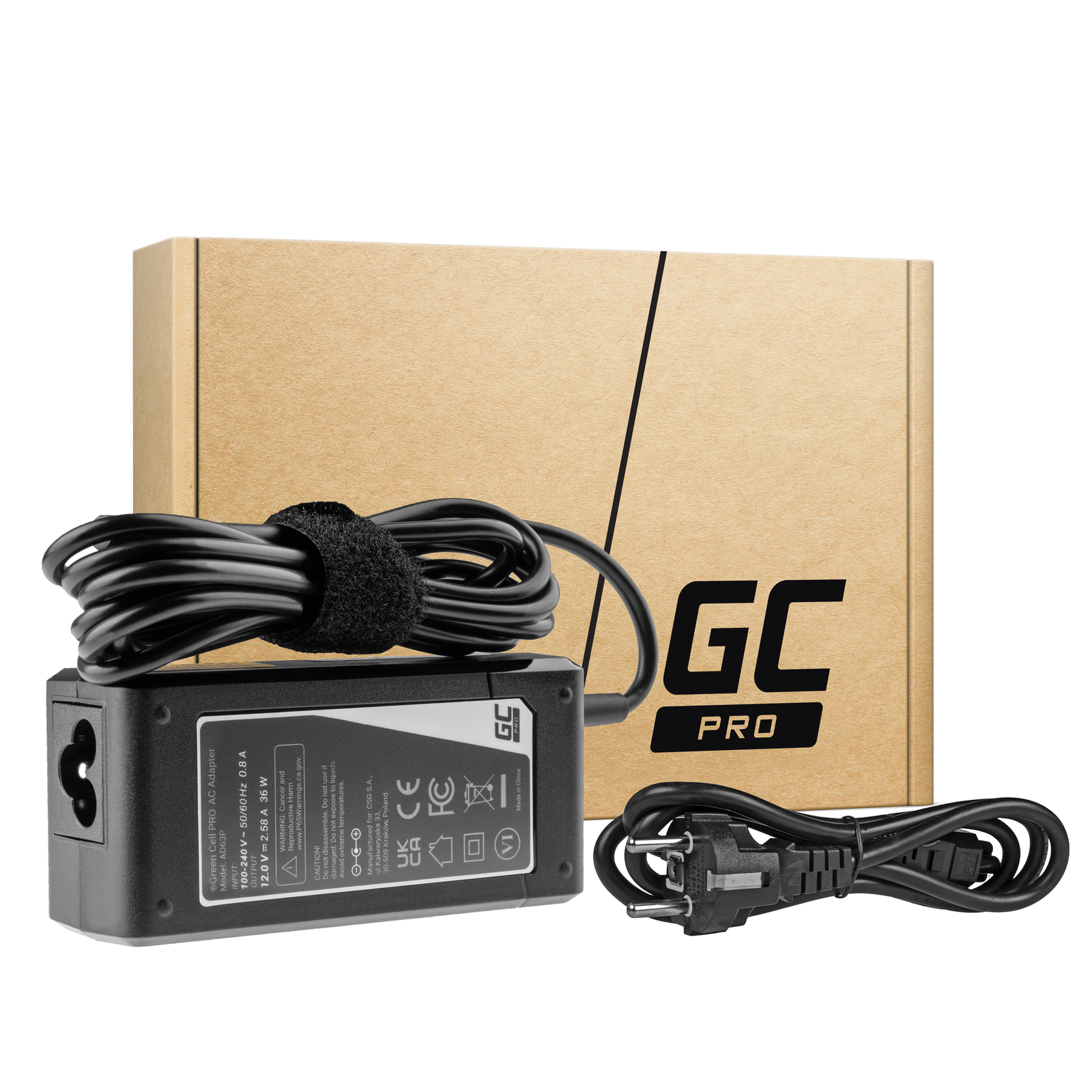 Greencell PRO Laptop Charger for Microsoft Surface Pro 12V 2.58A 36W