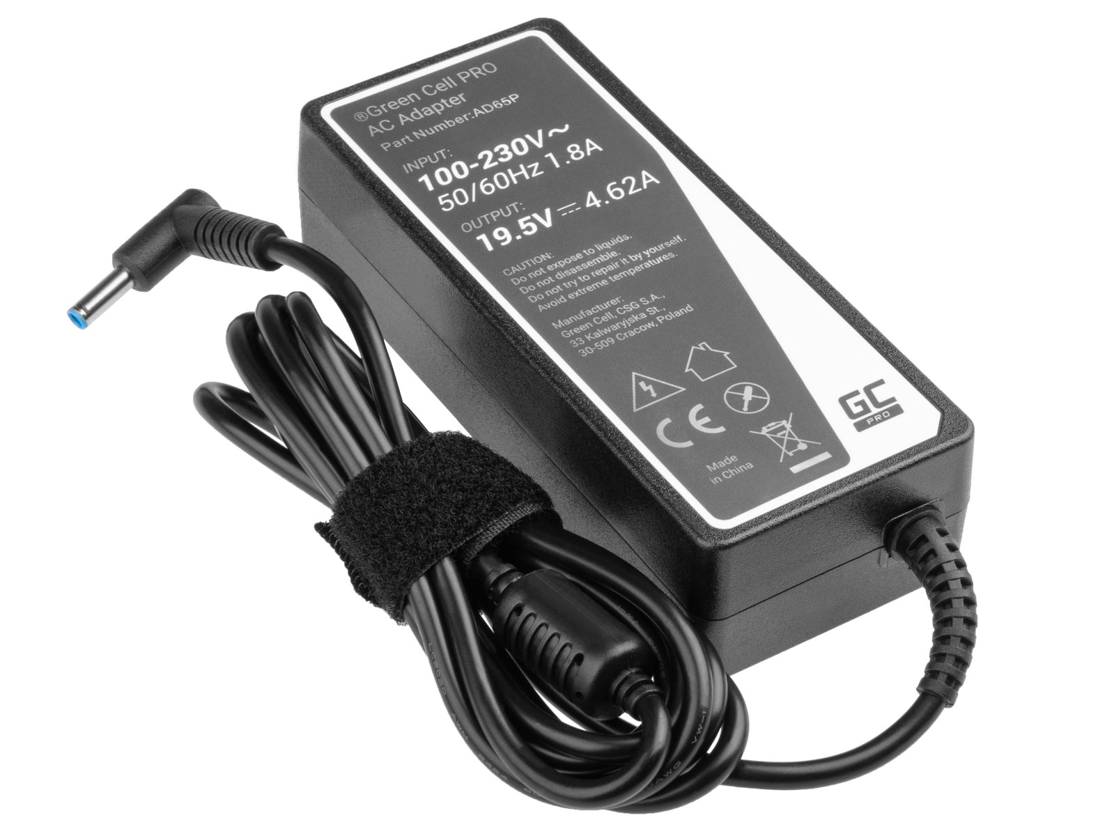 Greencell PRO Laptop Charger for HP 250 G2 ProBook 650 Pavilion - 19.5V - 4.62A 90W
