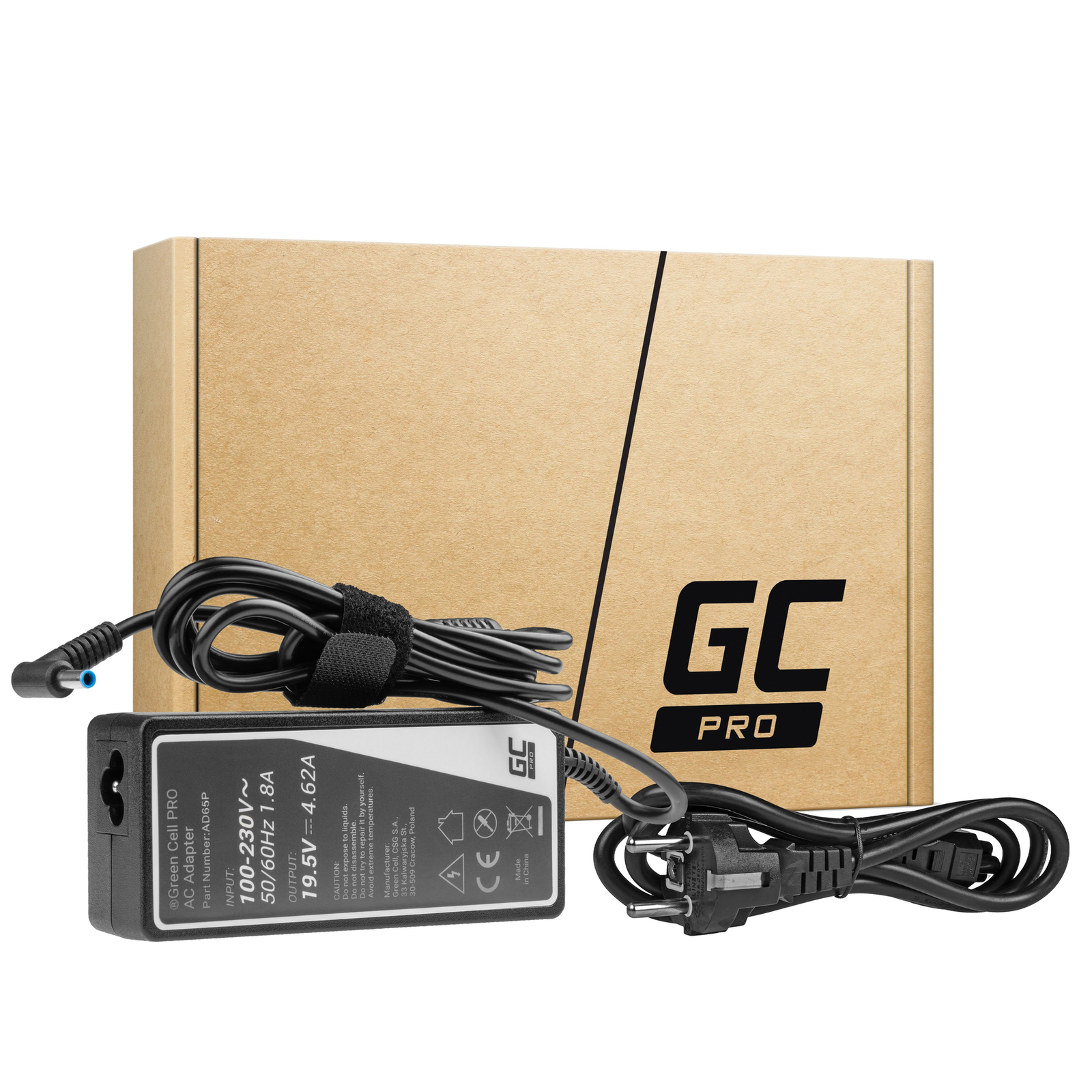 Greencell PRO Laptop Charger for HP 250 G2 ProBook 650 Pavilion - 19.5V - 4.62A 90W
