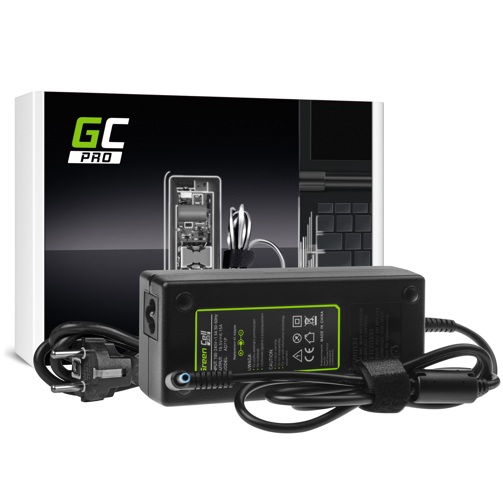 Greencell PRO Laptop Charger for HP Omen 15 17 HP Envy 19.5V 6.15A 120W