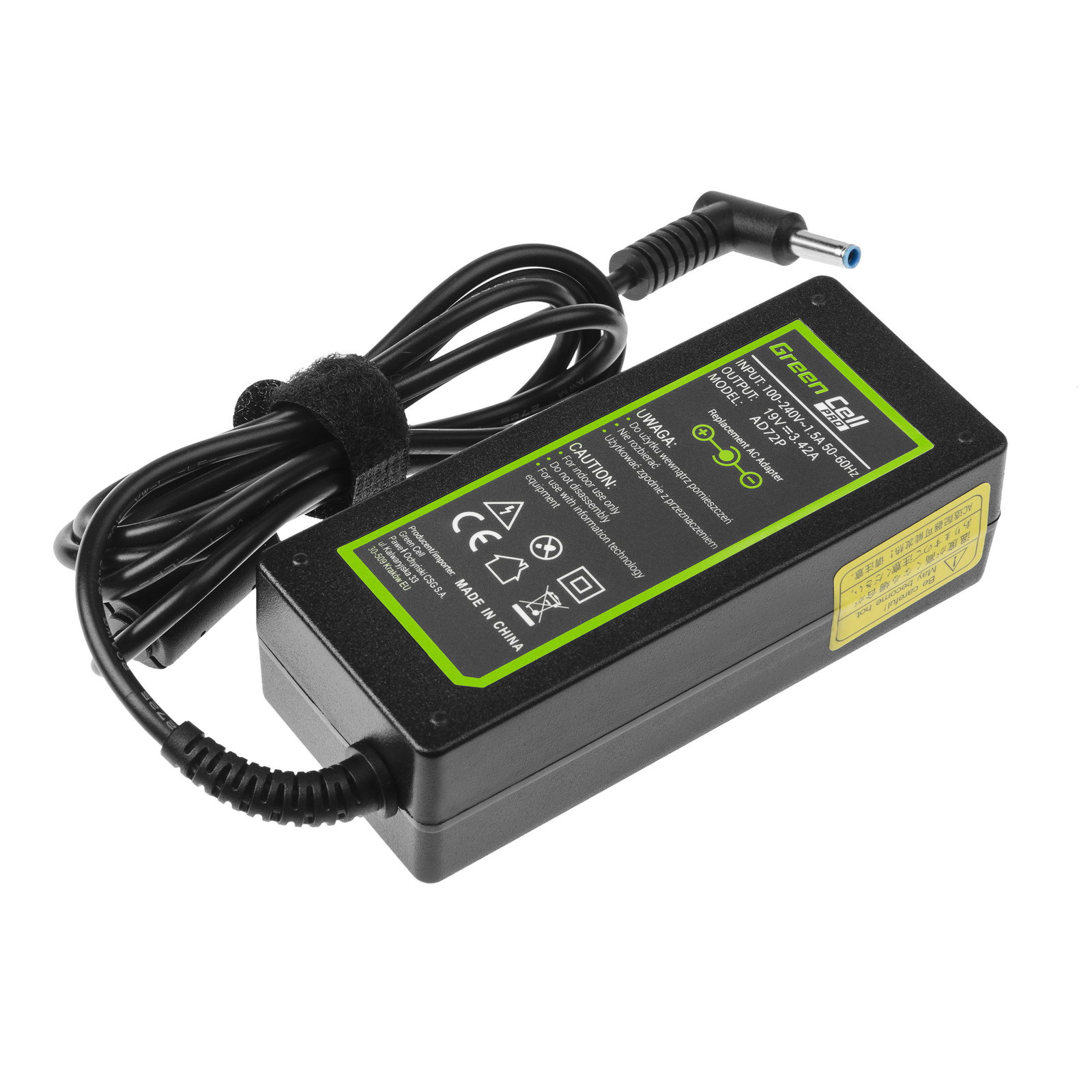 Greencell PRO Laptop Charger for AsusPro BU400 PU551 PU551 19V 3.42A 65W