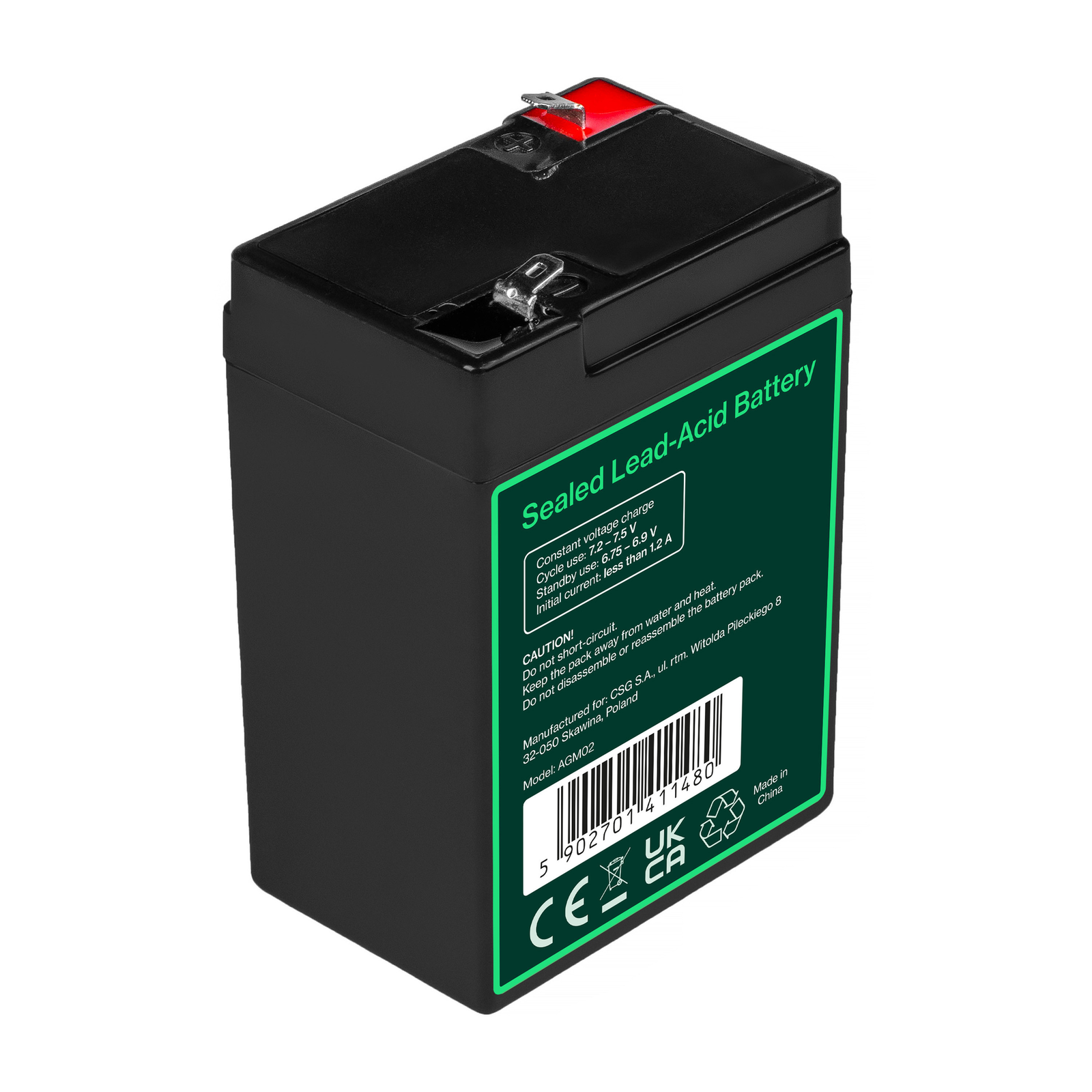 Greencell AGM Battery Lead Acid VRLA 6V 4.5Ah