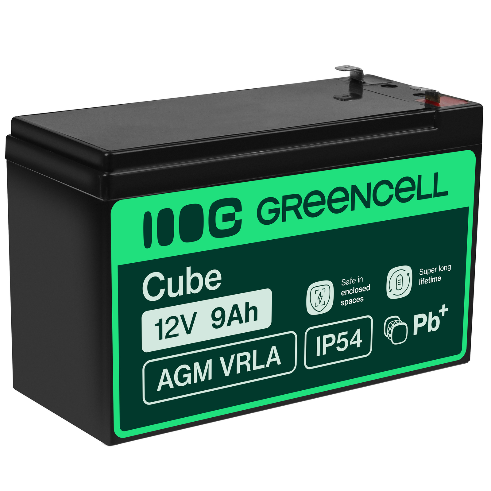 Greencell AGM Battery Lead Acid VRLA 12V 9Ah