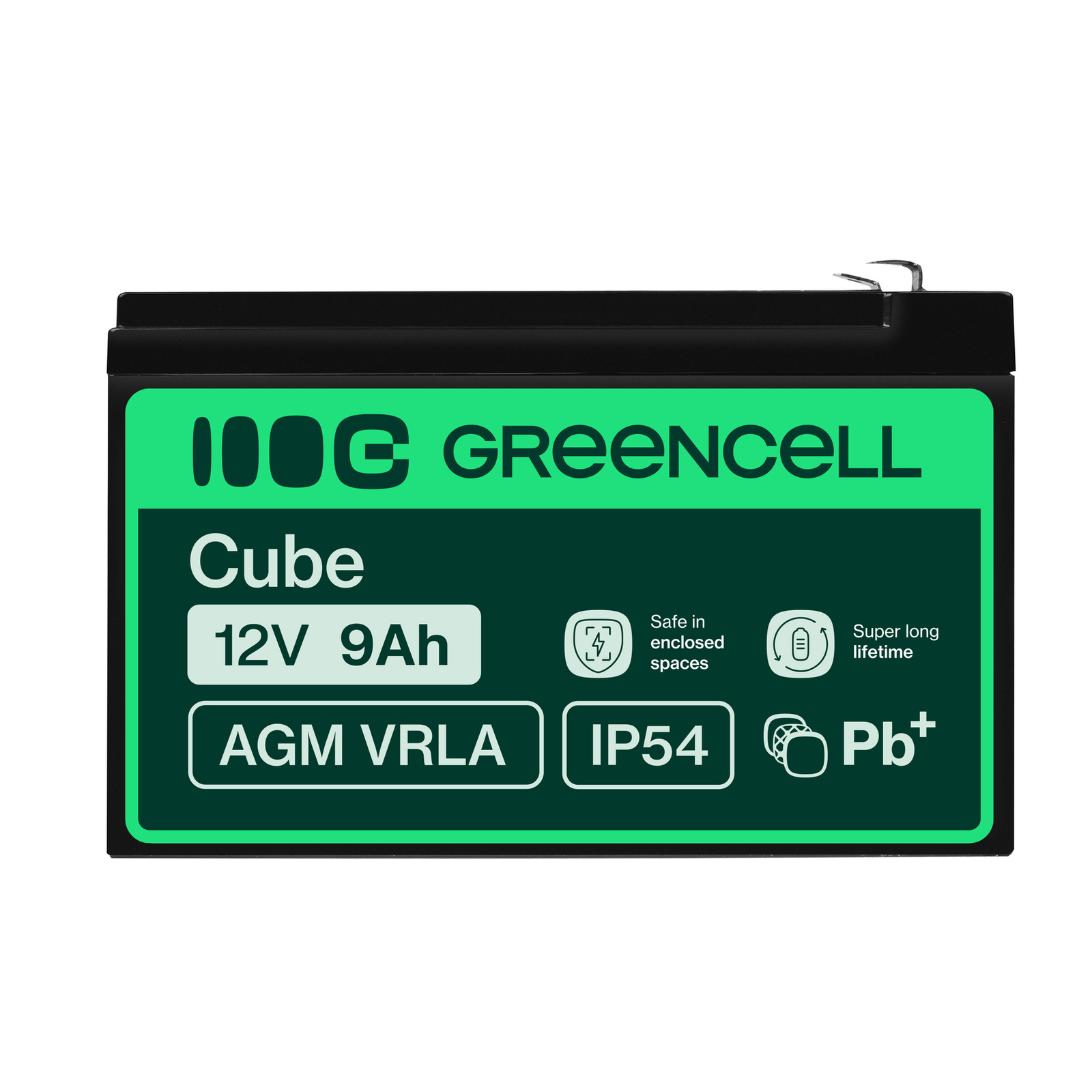 Greencell AGM Battery Lead Acid VRLA 12V 9Ah