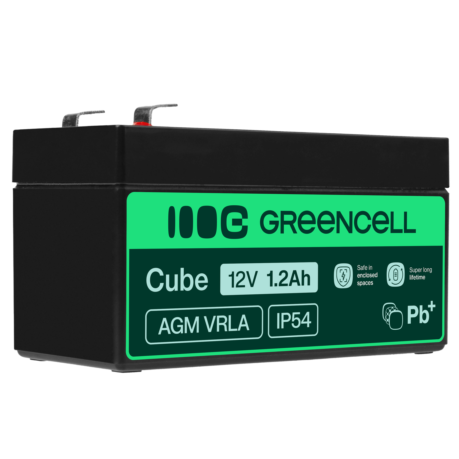 Greencell AGM Battery Lead Acid VRLA 12V 1.2Ah