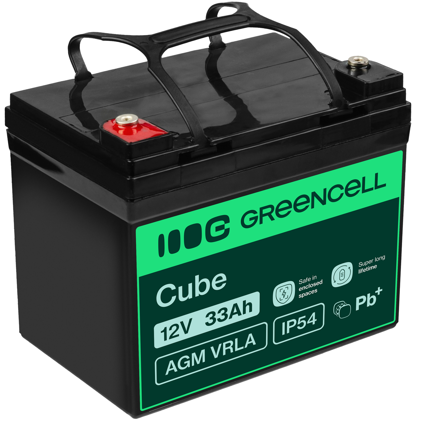 Greencell AGM Battery Lead Acid VRLA 12V 33Ah