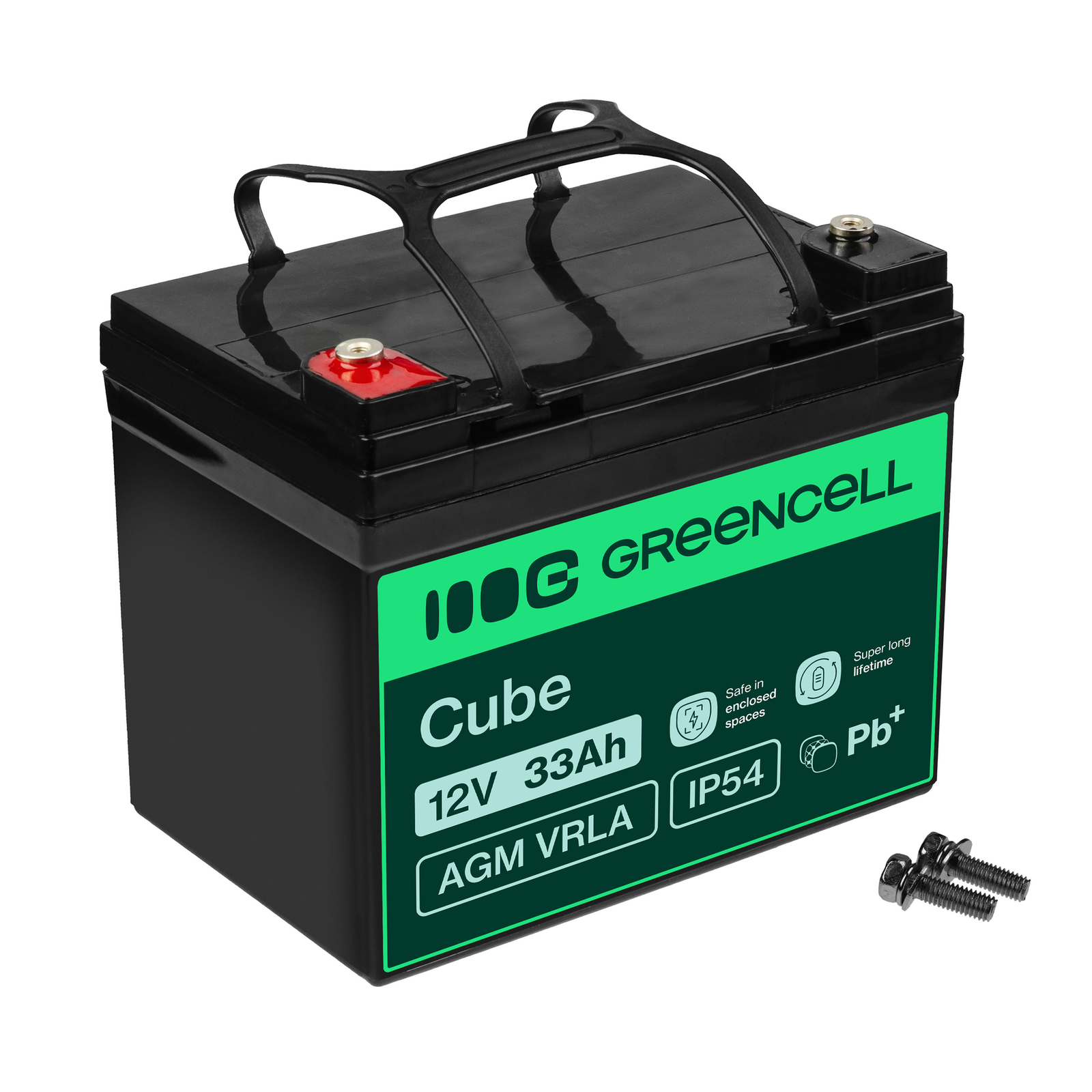 Greencell AGM Battery Lead Acid VRLA 12V 33Ah