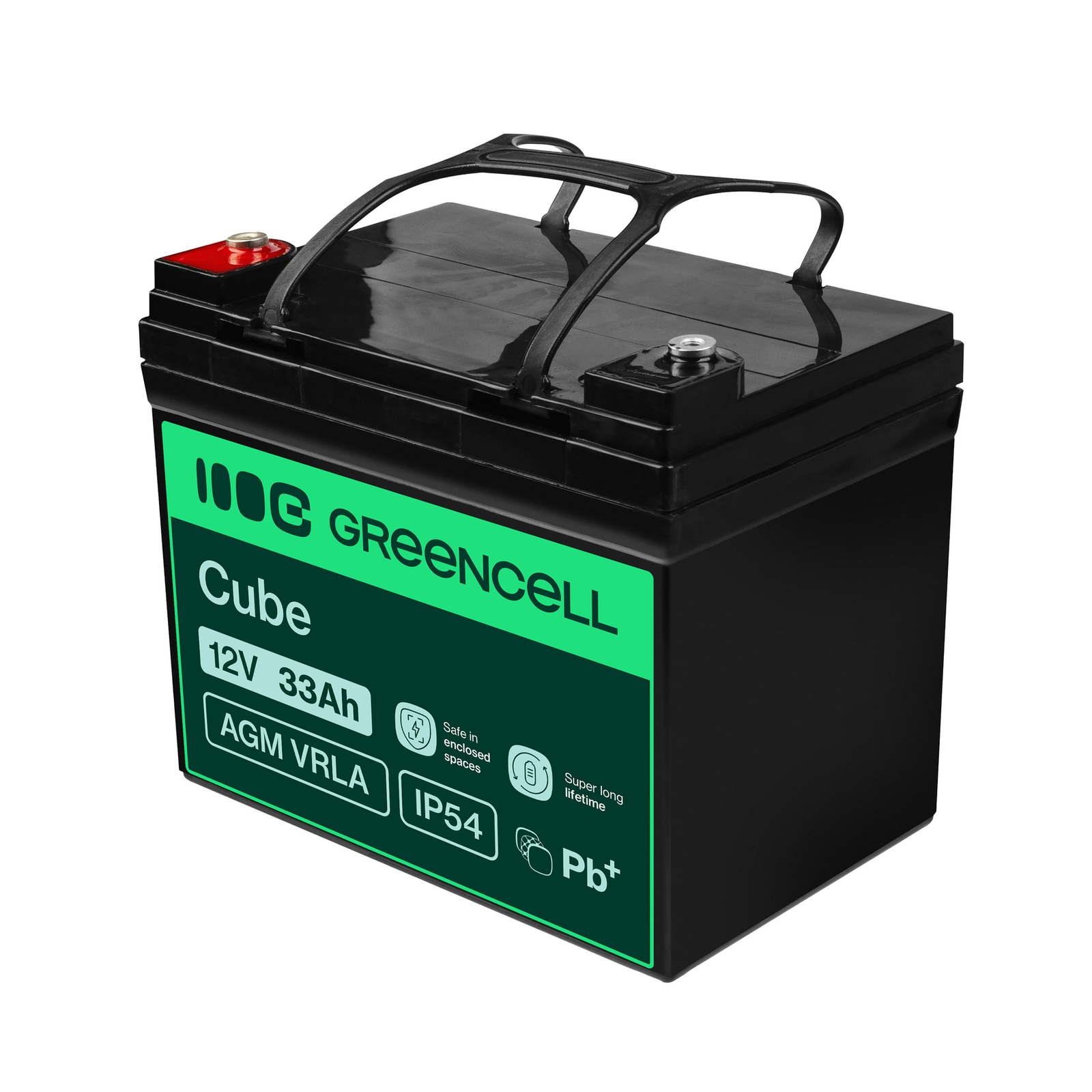 Greencell AGM Battery Lead Acid VRLA 12V 33Ah
