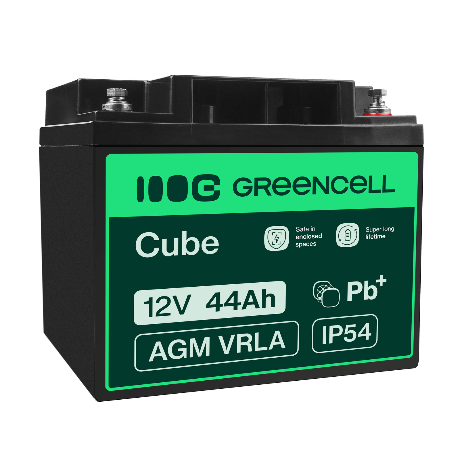 Greencell AGM Battery Lead Acid VRLA 12V 44Ah