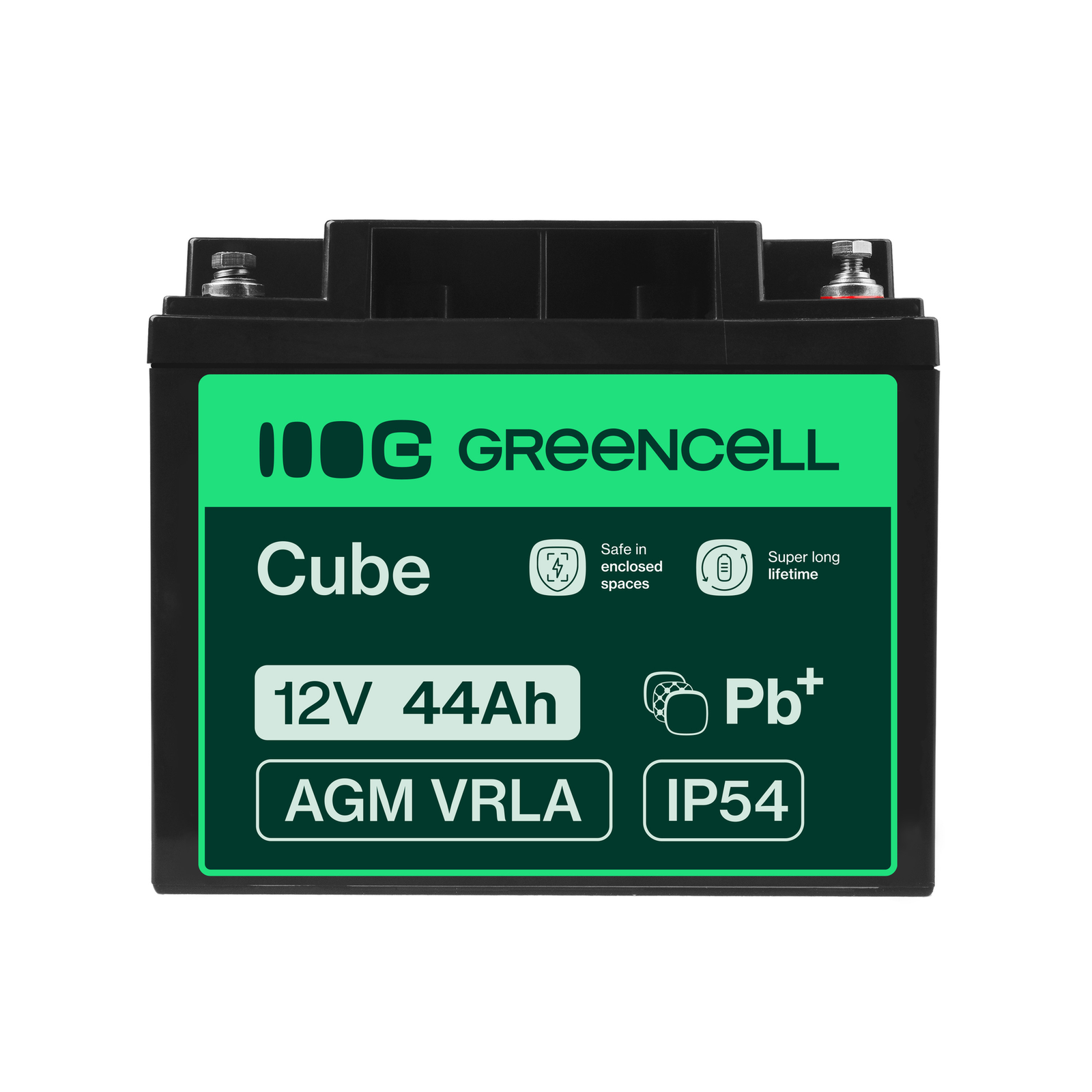 Greencell AGM Battery Lead Acid VRLA 12V 44Ah