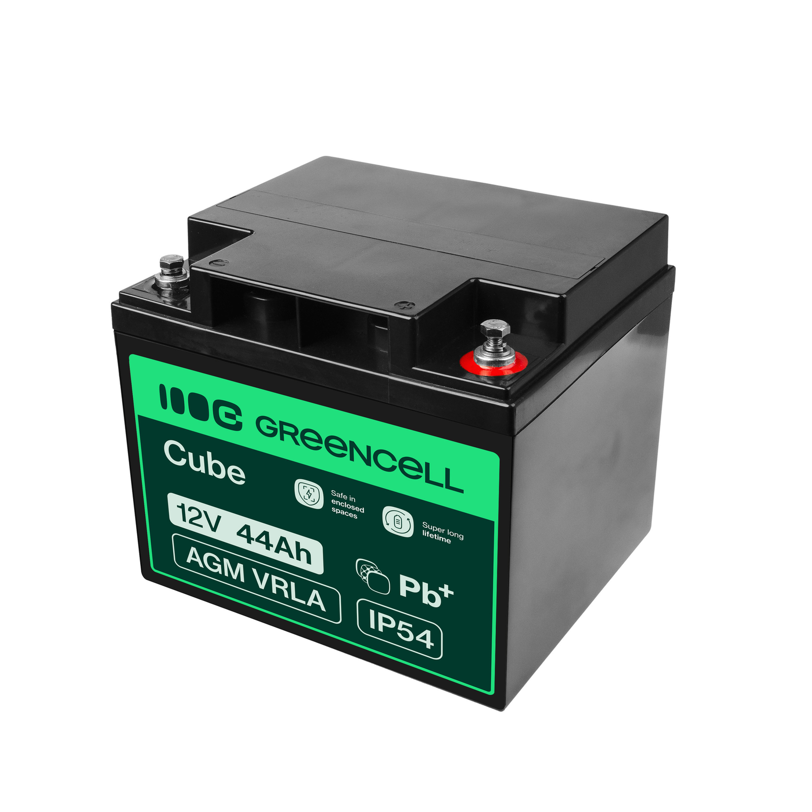 Greencell AGM Battery Lead Acid VRLA 12V 44Ah