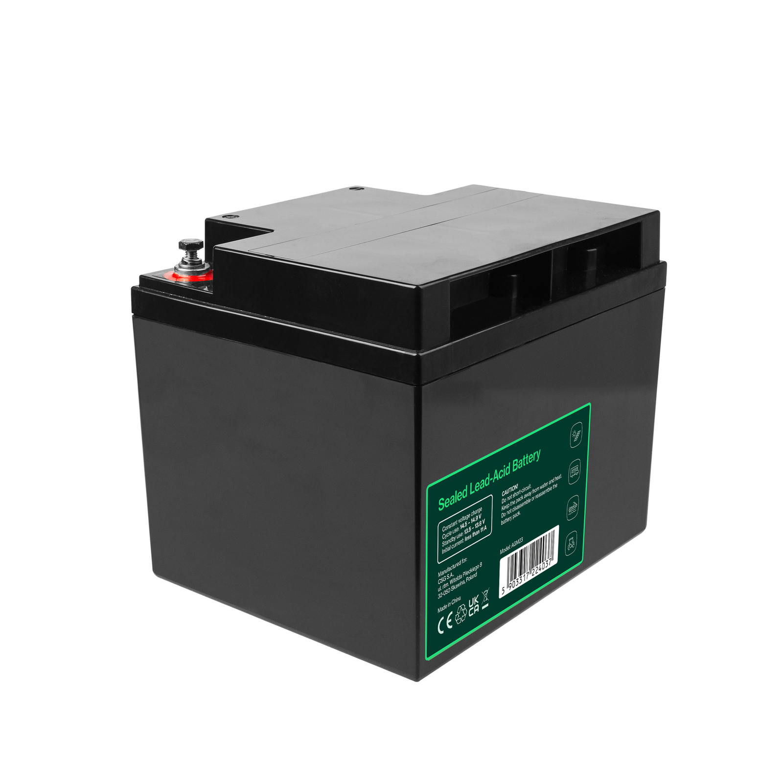 Greencell AGM Battery Lead Acid VRLA 12V 44Ah