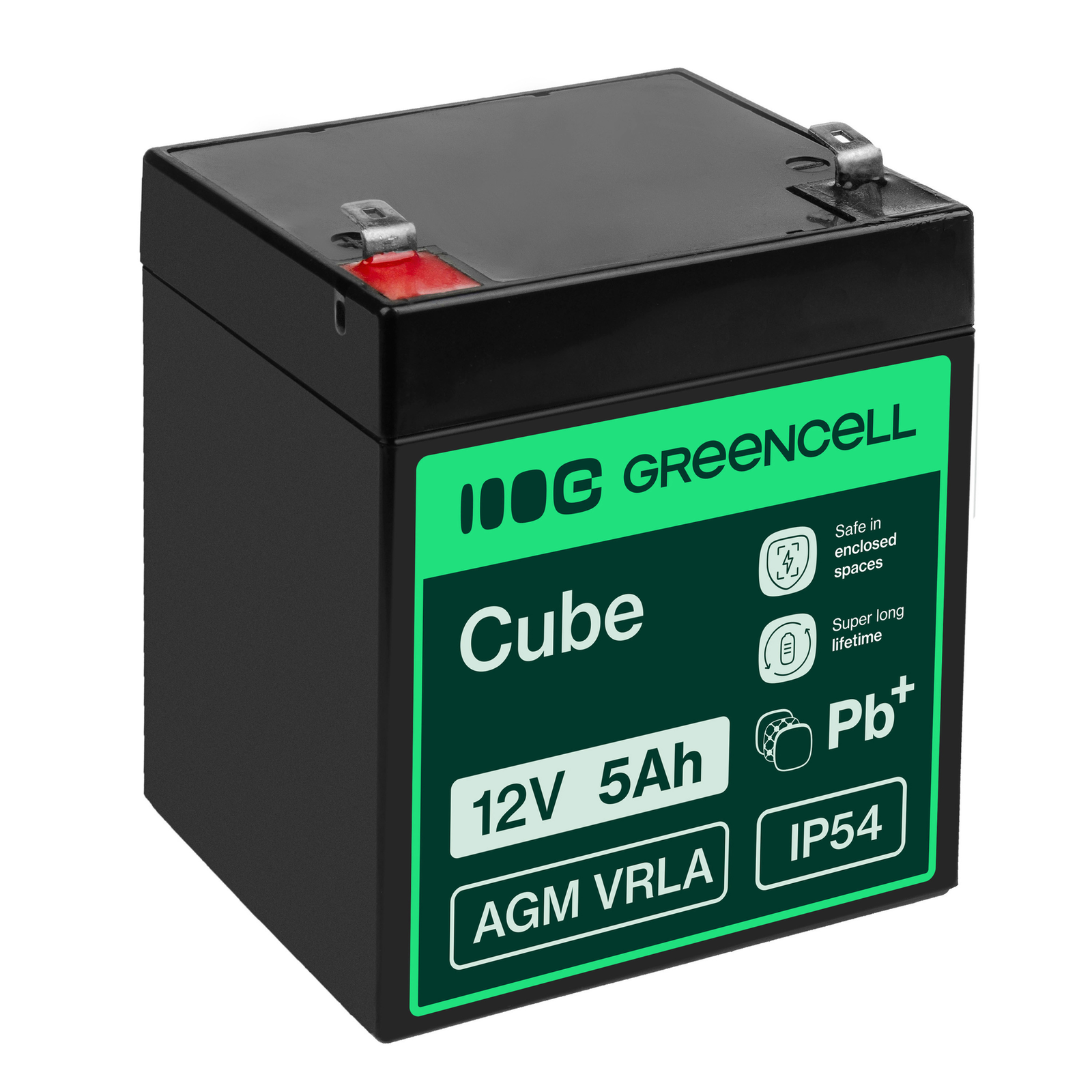 Greencell AGM Battery VRLA 12V 5Ah