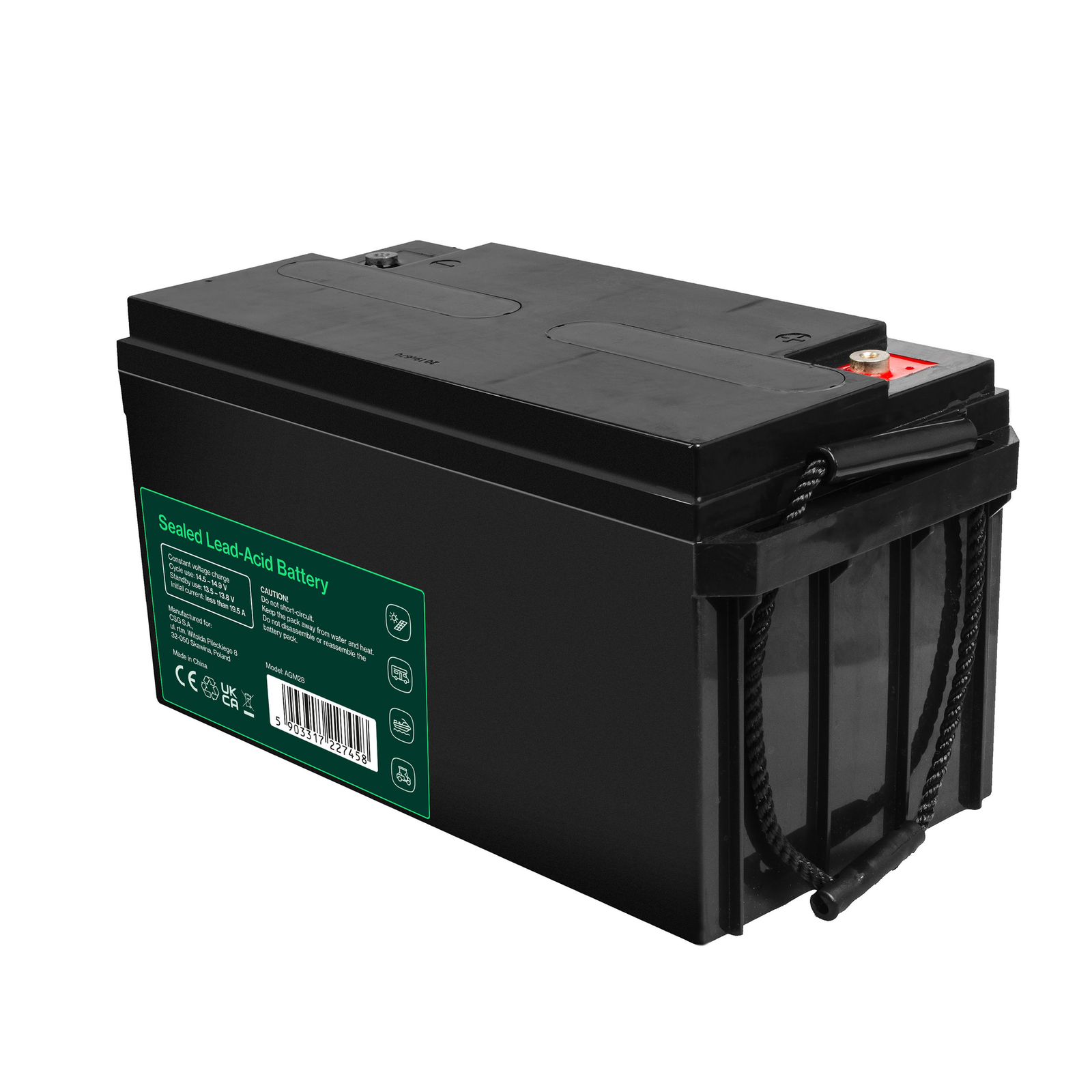 Greencell AGM Battery Lead Acid VRLA 12V 65Ah