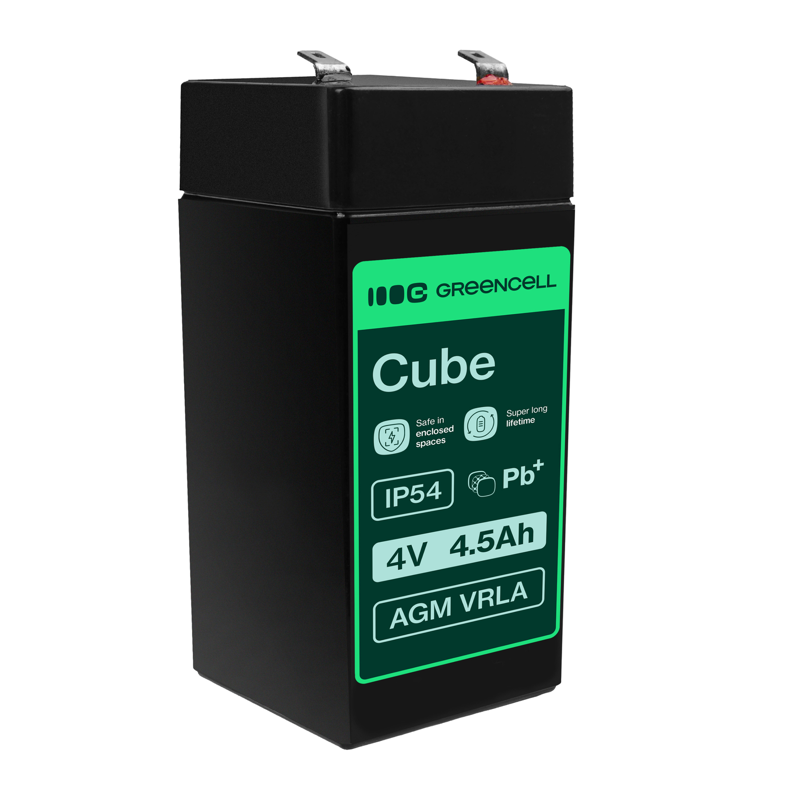 Greencell AGM Battery Lead Acid VRLA 4V 4.5Ah