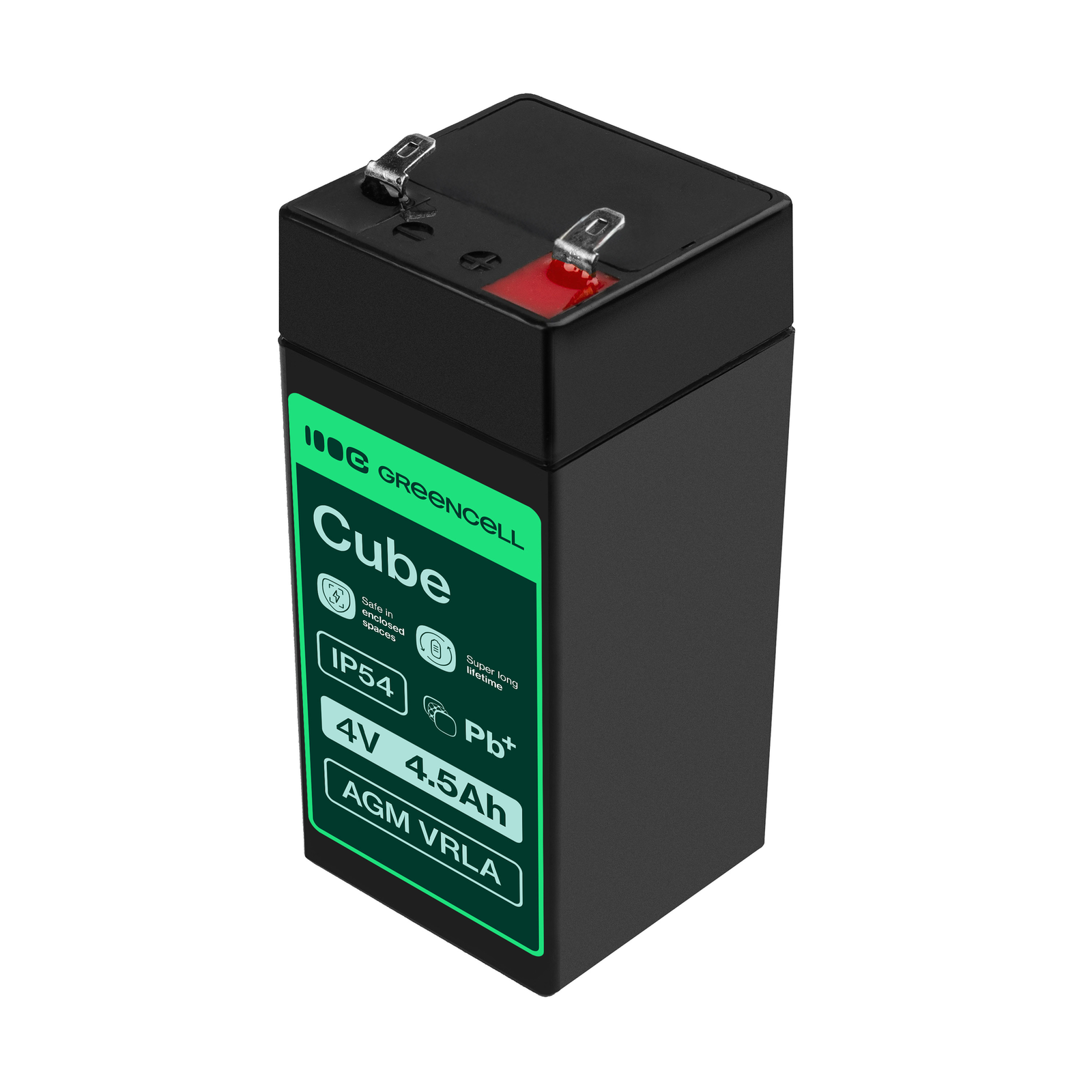 Greencell AGM Battery Lead Acid VRLA 4V 4.5Ah