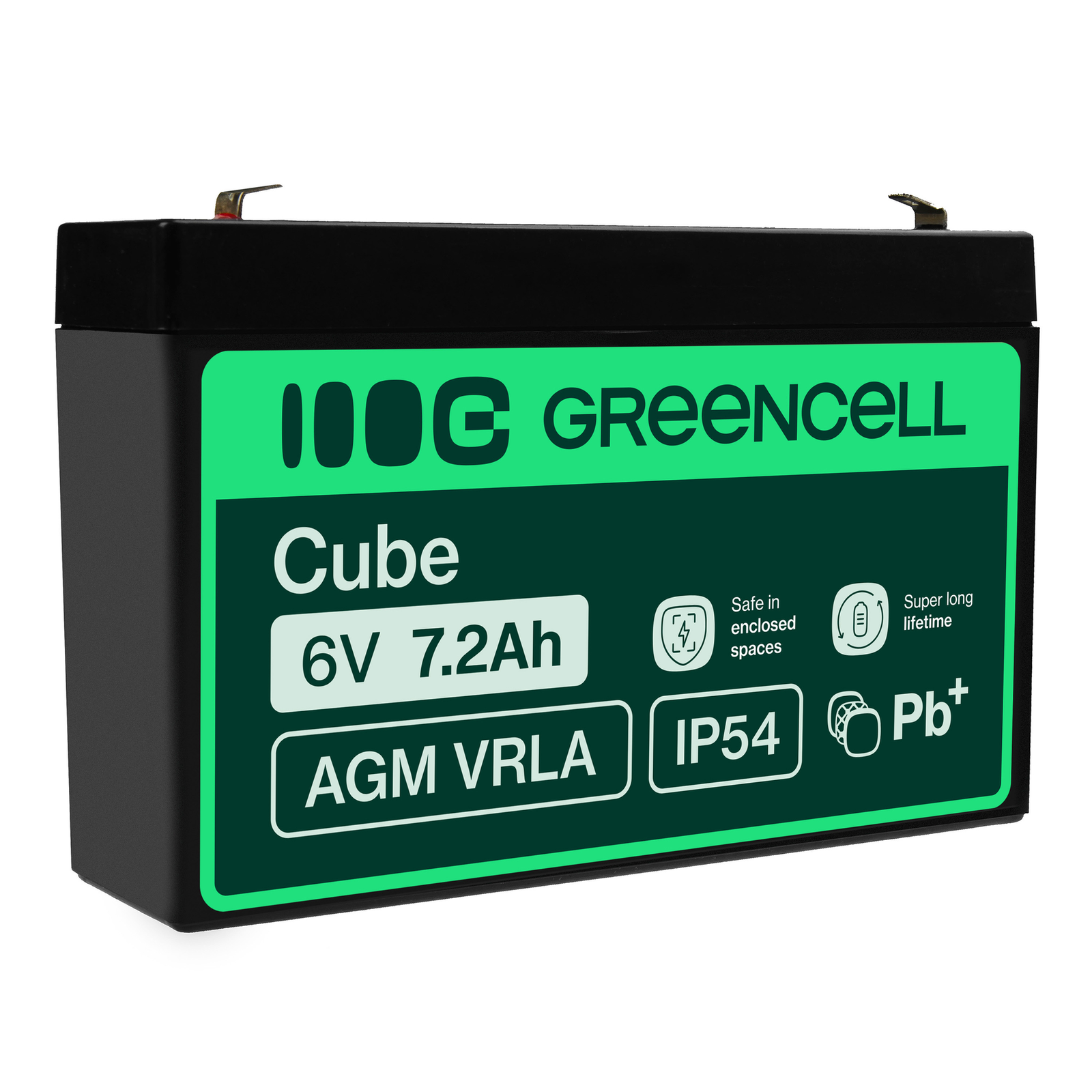 Greencell Battery Lead Acid 7.2 Ah
