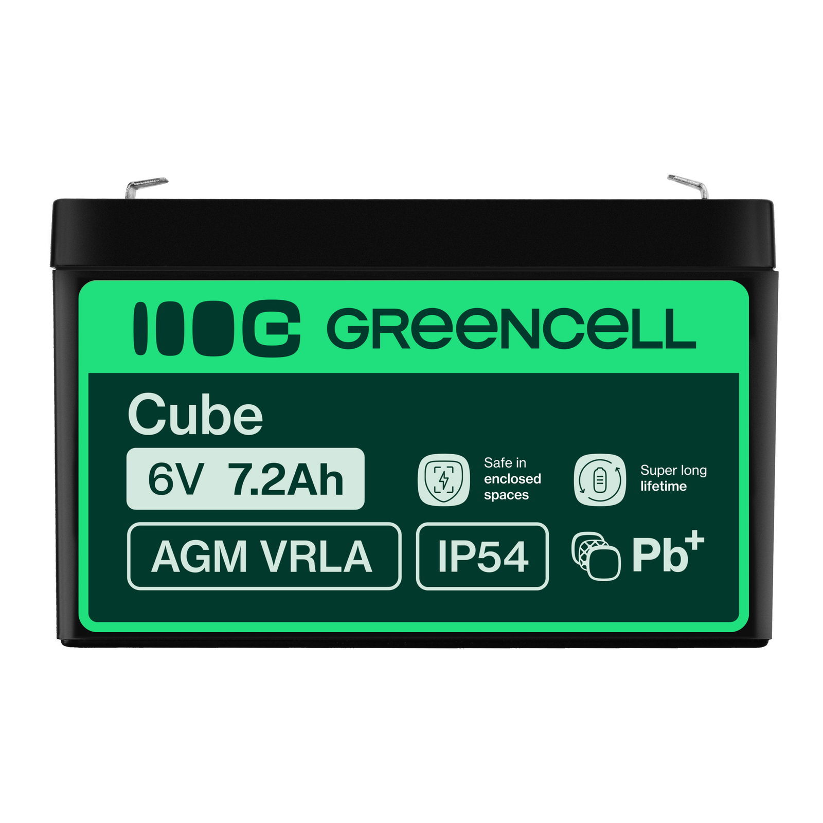 Greencell Battery Lead Acid 7.2 Ah