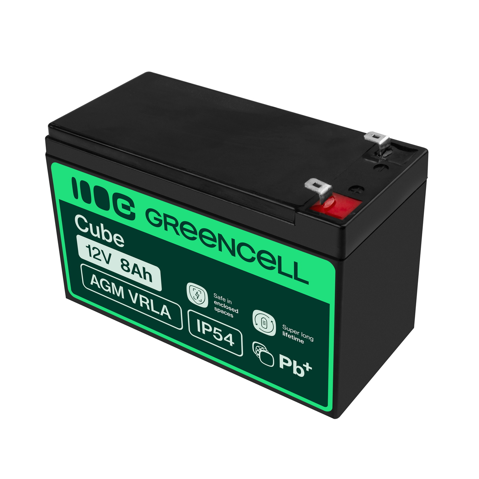 Greencell AGM Battery Lead Acid VRLA 12V 8Ah