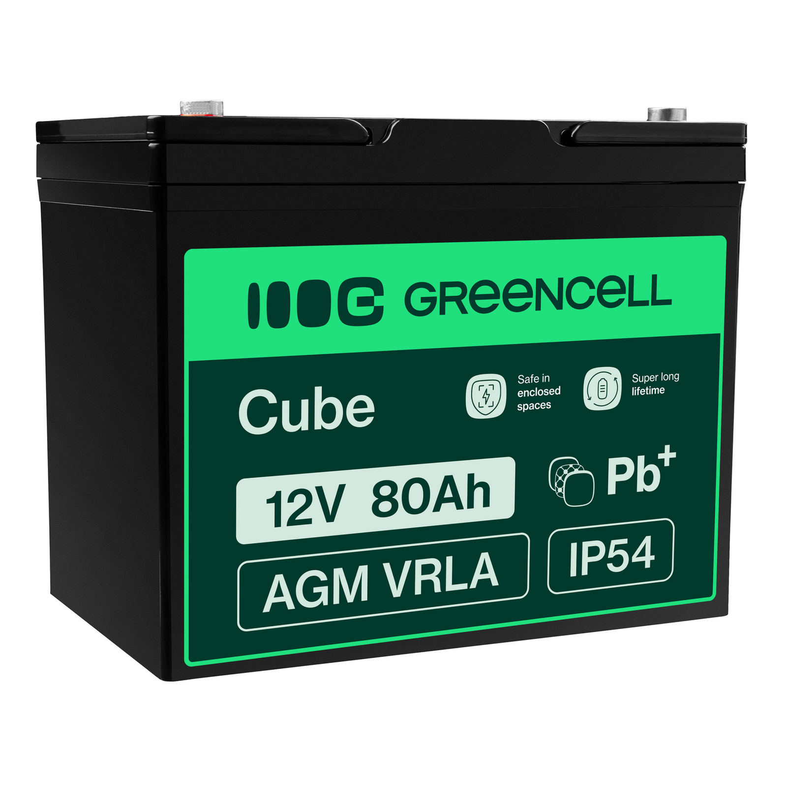 Greencell AGM Battery Lead Acid VRLA 6V 1.2Ah for Toys And Alarms